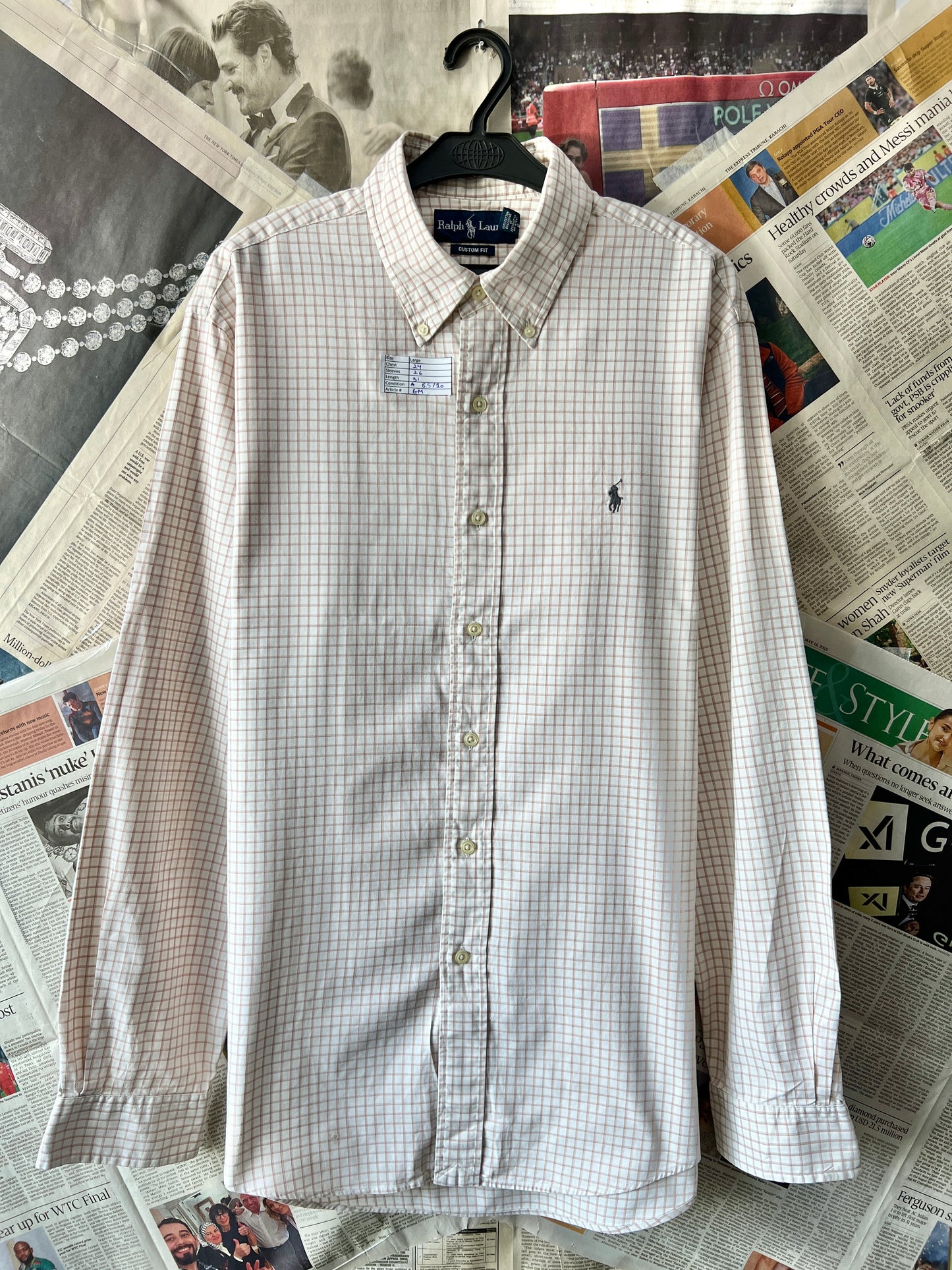 Ralph Lauren® White with Brown Box – (Size: Large)