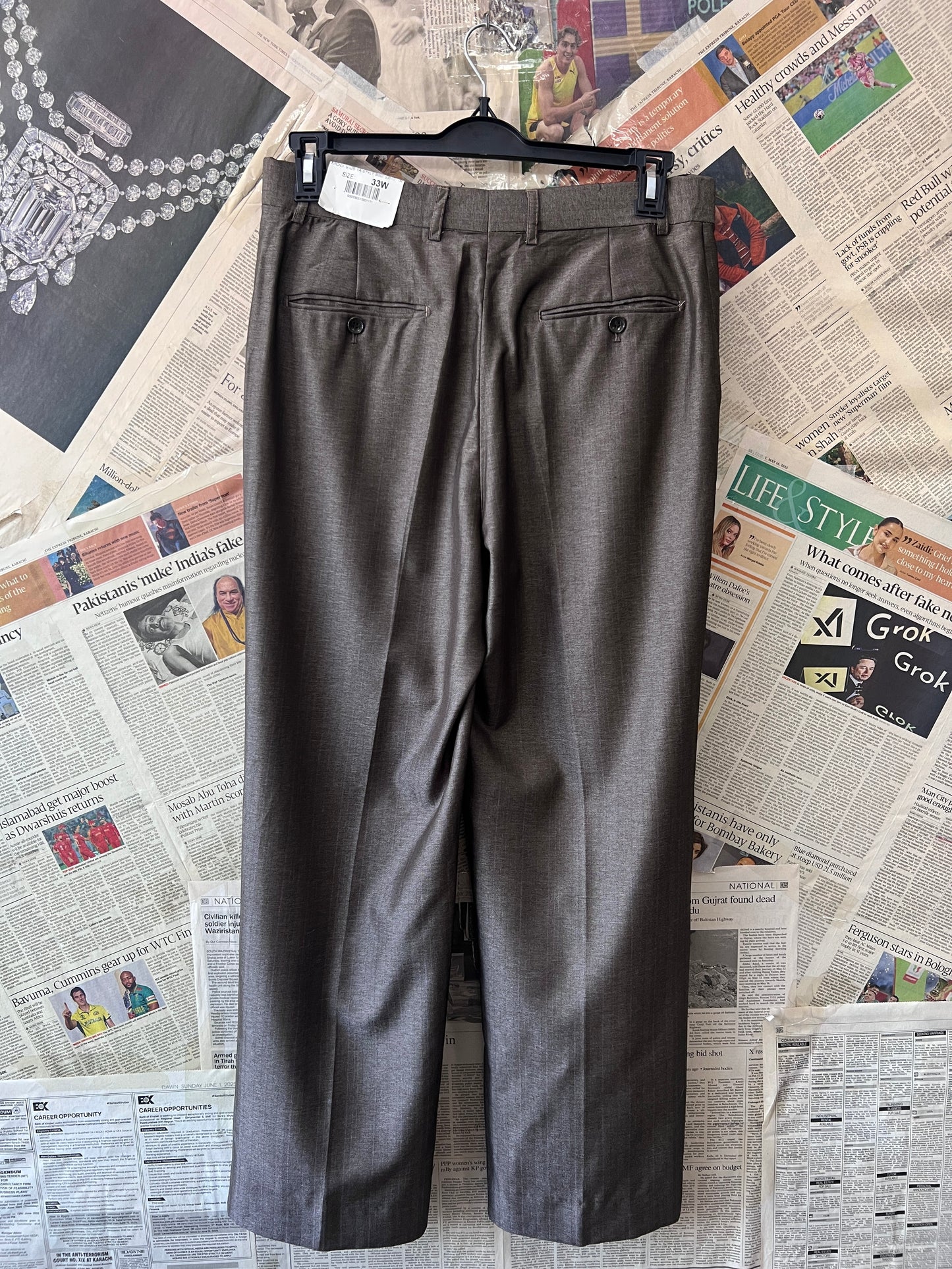 ABINIĀ® Waist 32 | Brown | Dress Pant | 1096