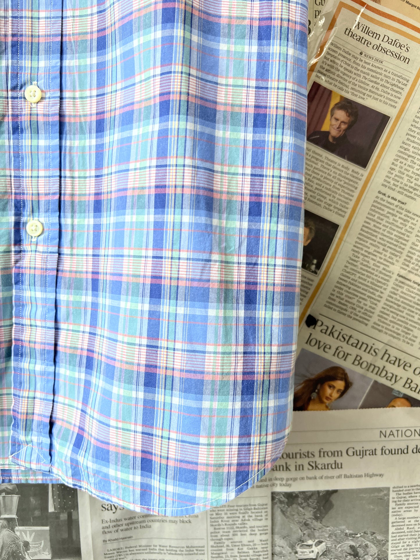 Ralph Lauren® Blue Check | Chest 22.5 | Medium | Shirt | Cotton