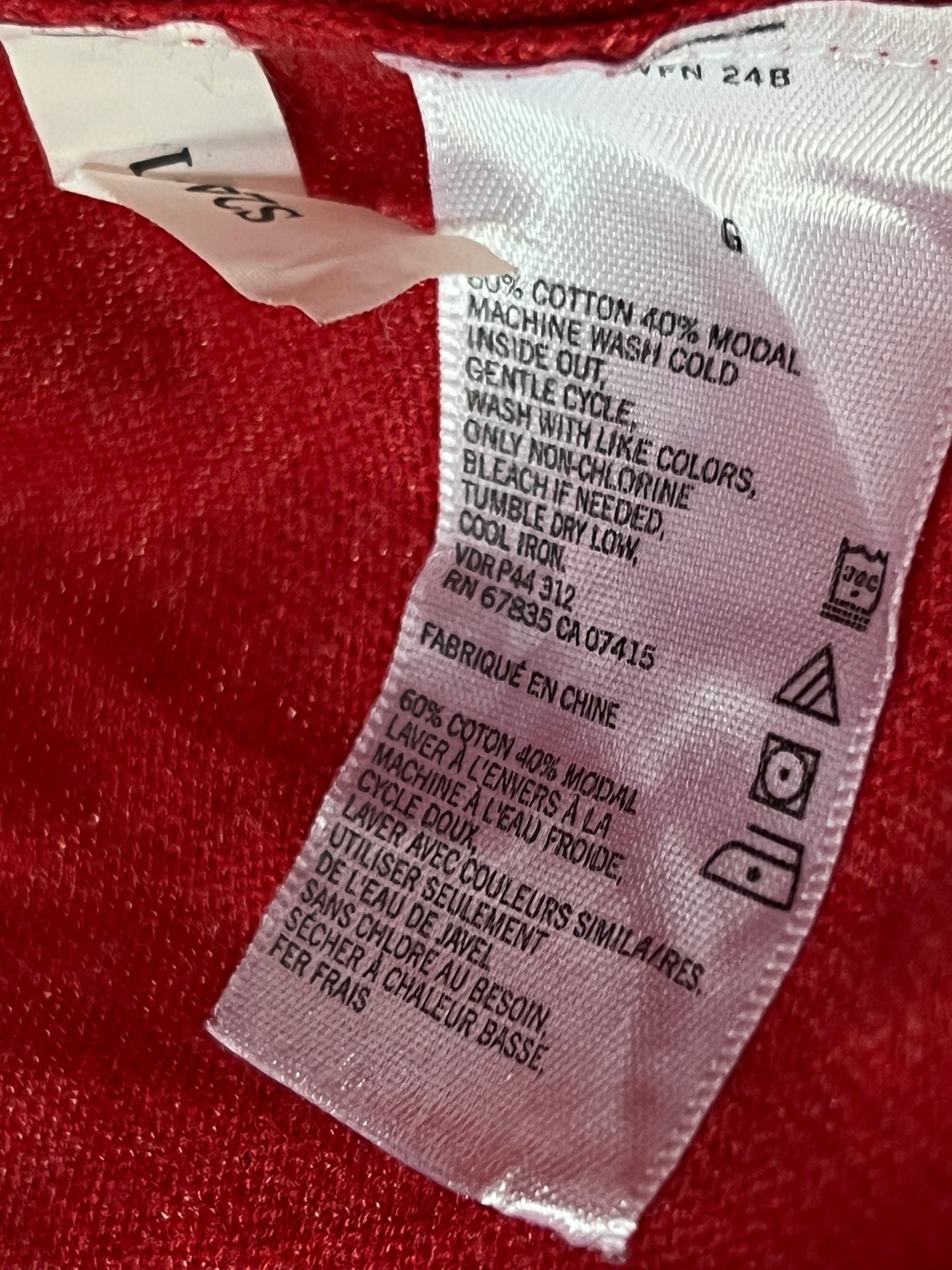 Nautica® Large | Chest 23.5 | Pastel Red | Sweater | Cotton blend | 422