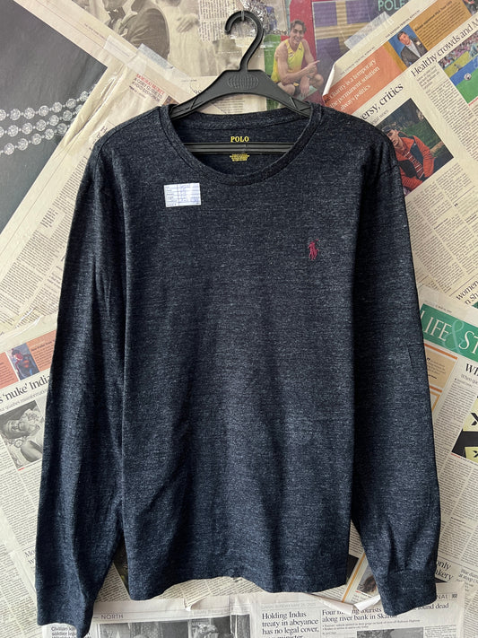 Ralph LaurenĀ® Small | Chest 20" | Charcoal | Light Sweat Shirt | Cotton | 494
