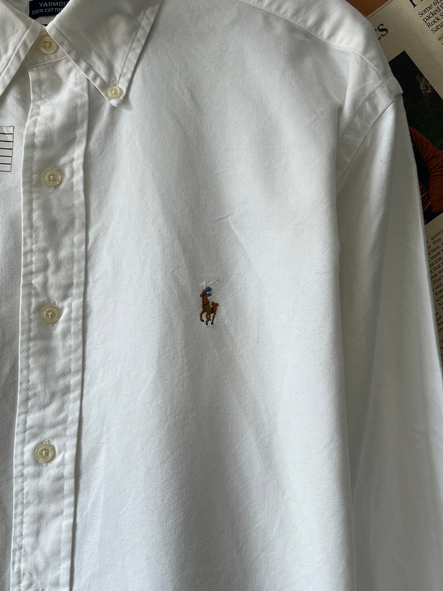 Ralph Lauren® XL | Chest 25.5 | White Oxford | Shirt | Cotton