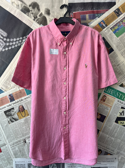 Ralph Lauren® XL | Chest 25.5 | Georgia Peach | Shirt | Cotton