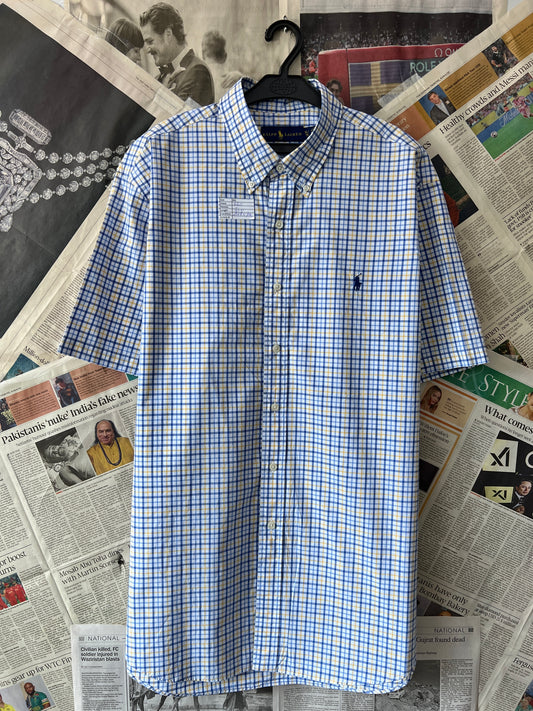 Ralph Lauren® XXL | Chest 26.5 | Multi-Check | Shirt | Cotton