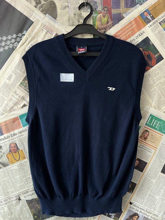 Diesel® Small | Chest 20 | Navy Blue | Sweater | Cotton | 560