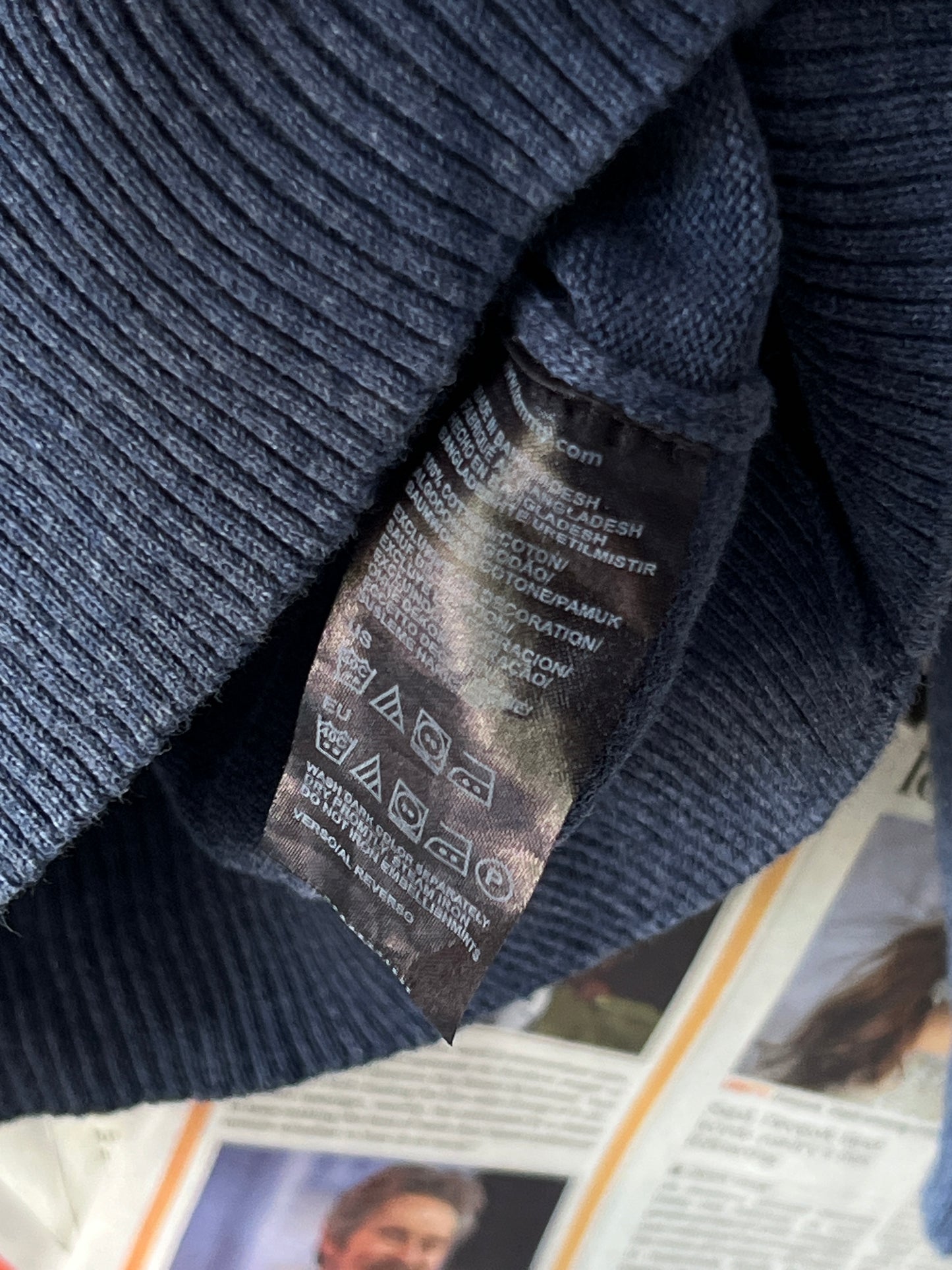 Tommy Hilfiger® Blue | Chest 20 | Small | V-Neck Sweater | Cotton