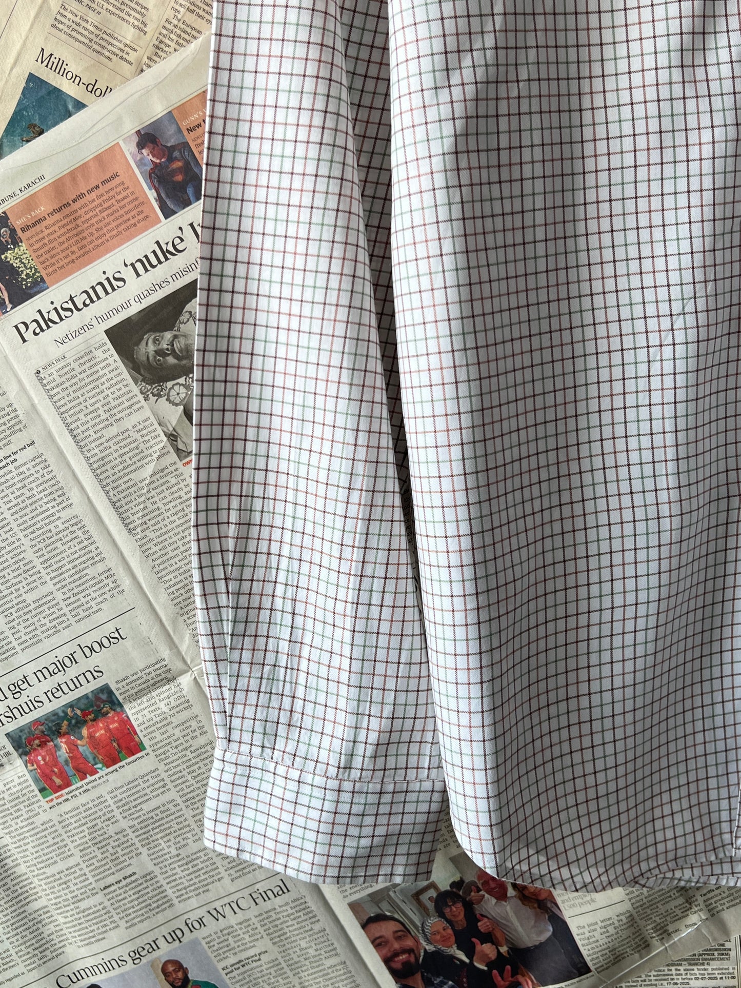 Ralph Lauren® Light Brown Box check – (Chest: 23.5)