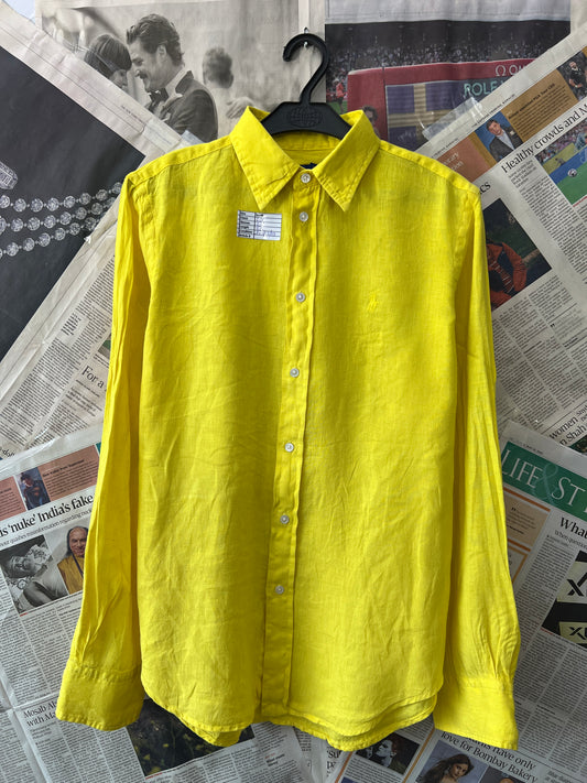 Ralph Lauren® Yellow | Chest 20 | Small | Shirt | Linen