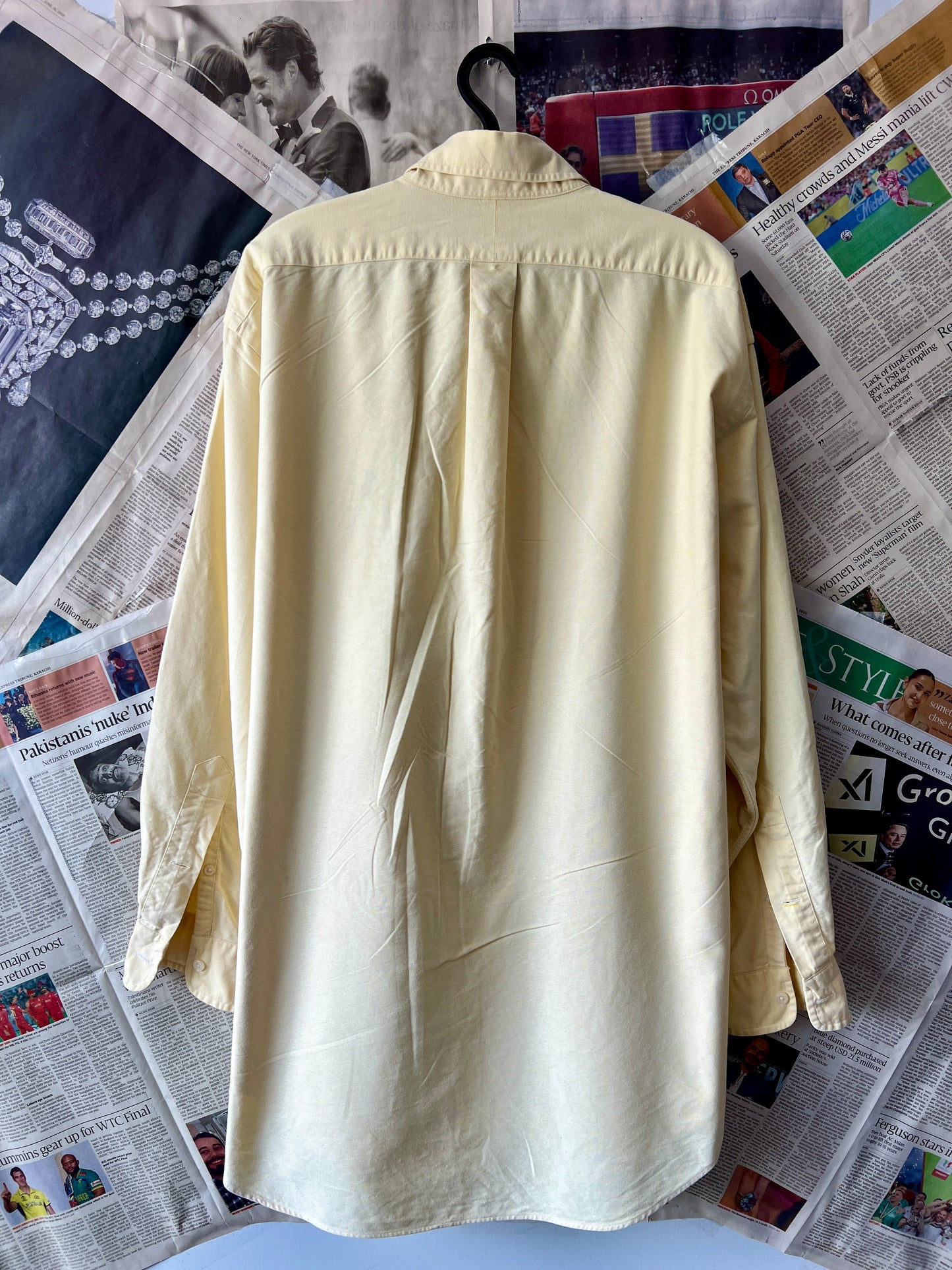 Ralph Lauren® Yellow Oxford | Chest 27.5 | XXL | Shirt | Cotton