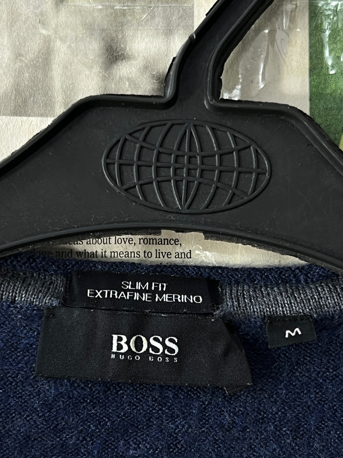Hugo Boss® XS | Chest 18.5 | Navy | Sweater | Merino Wool | 399