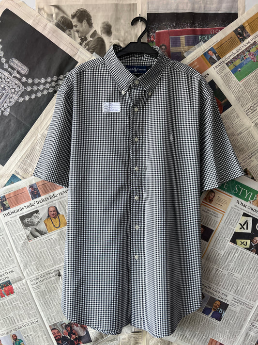 Ralph Lauren® Black Check | Chest: 28 | XXL | Shirt | Cotton