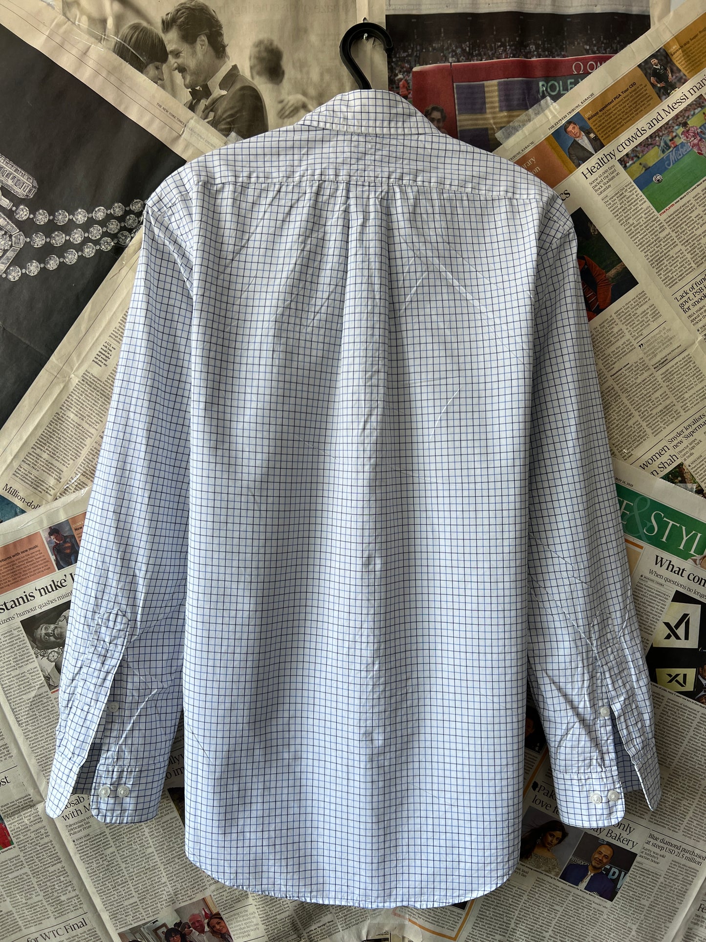 Ralph Lauren® Small | Chest 20.75 | White Box Check | Shirt | Cotton
