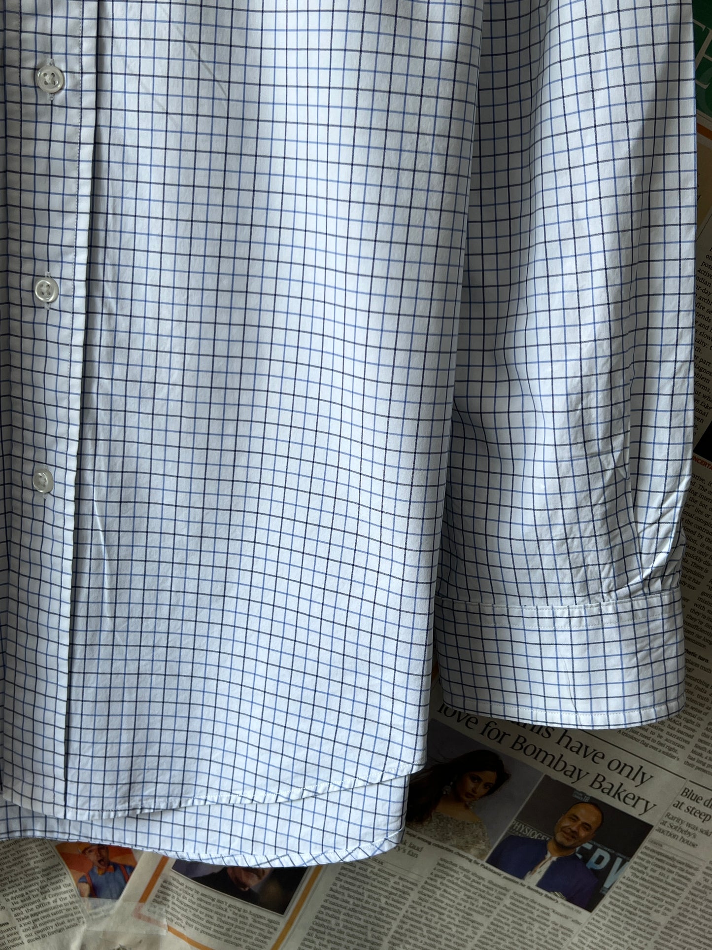 Ralph Lauren® Small | Chest 20.75 | White Box Check | Shirt | Cotton