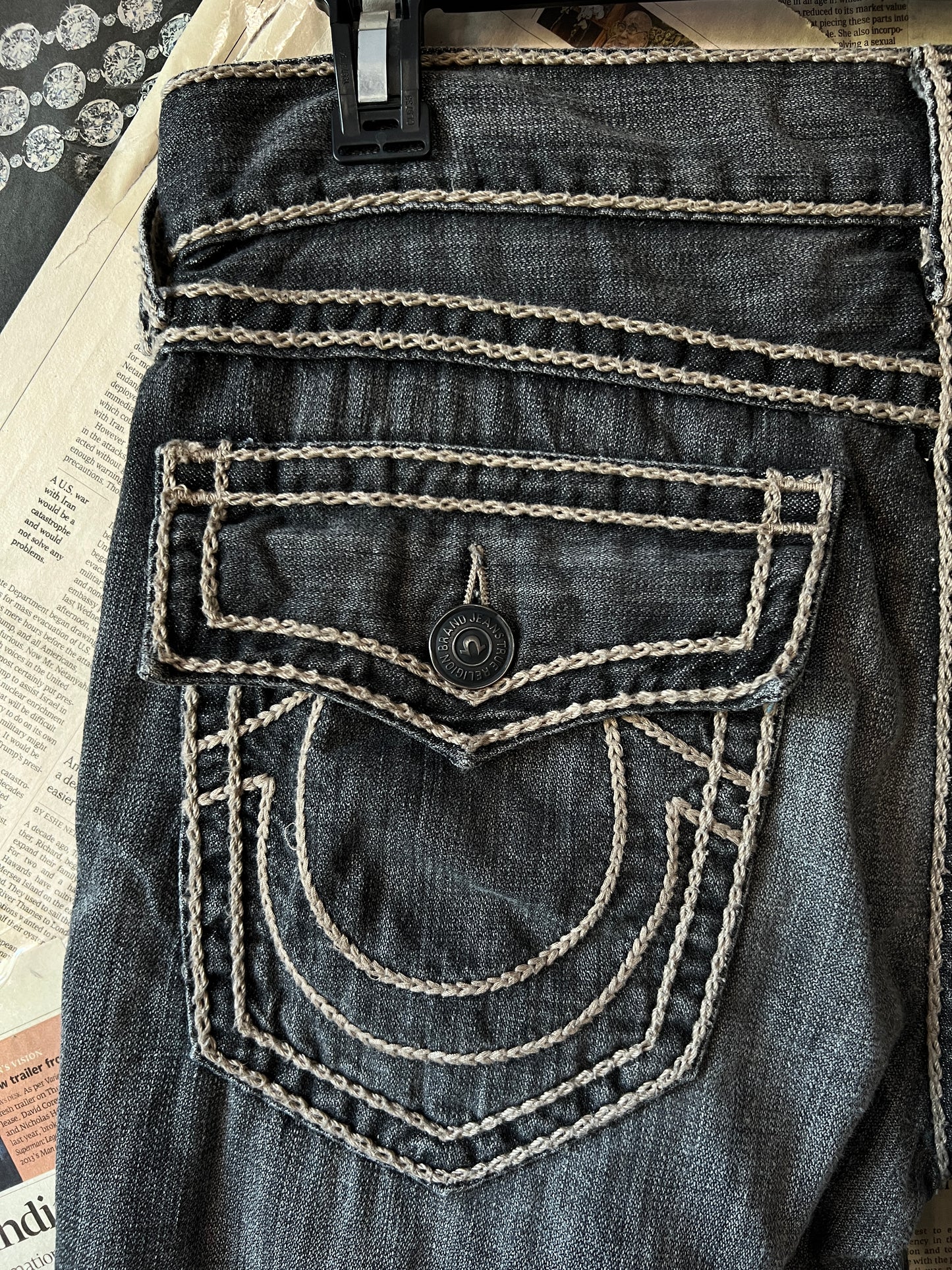 True ReligionĀ® Waist 34 | Denim Pants | Ricky Relaxed Straight | Vintage | 1084