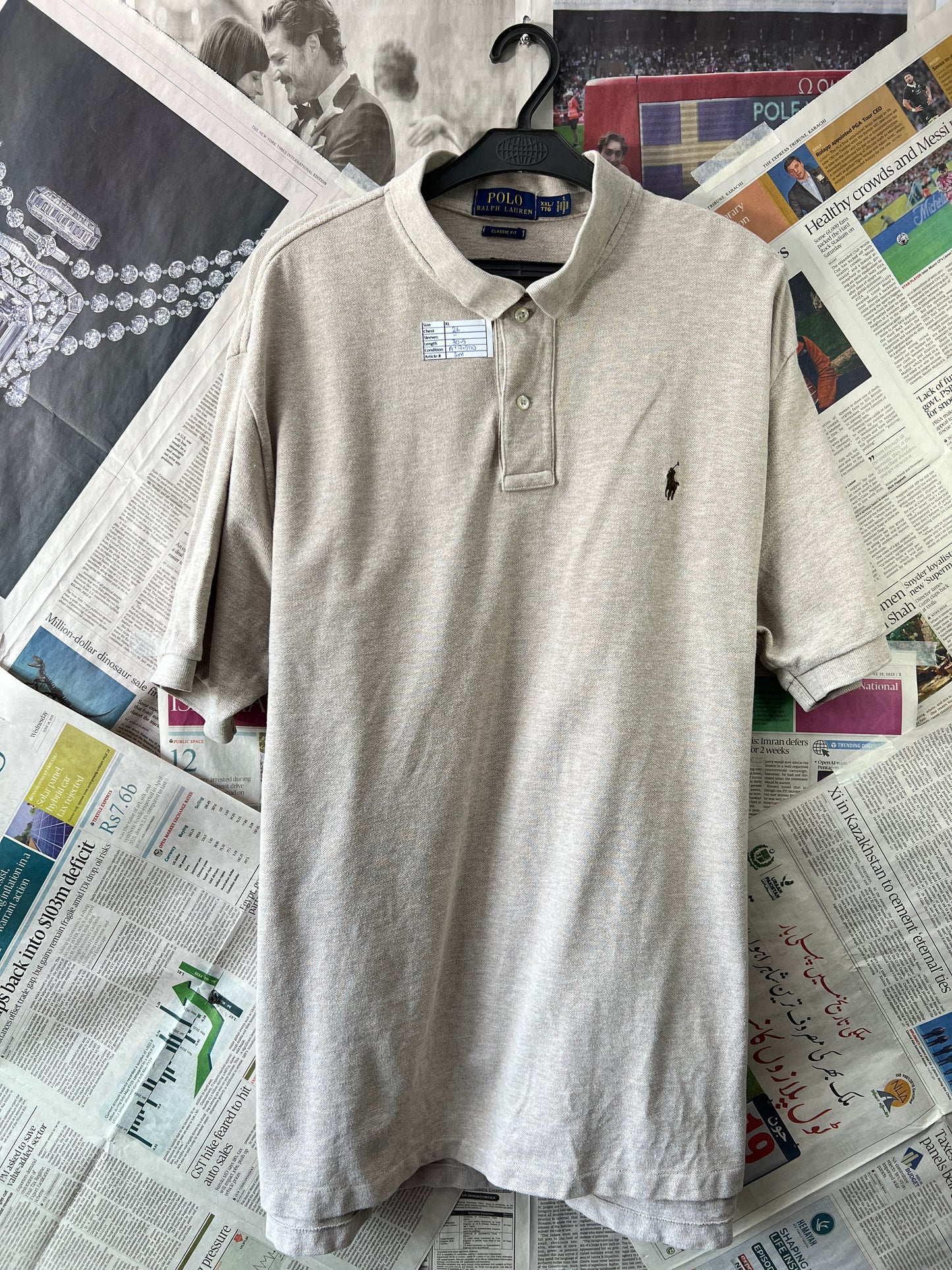Ralph Lauren® Beige | Chest 26 | XL | Polo | Cotton