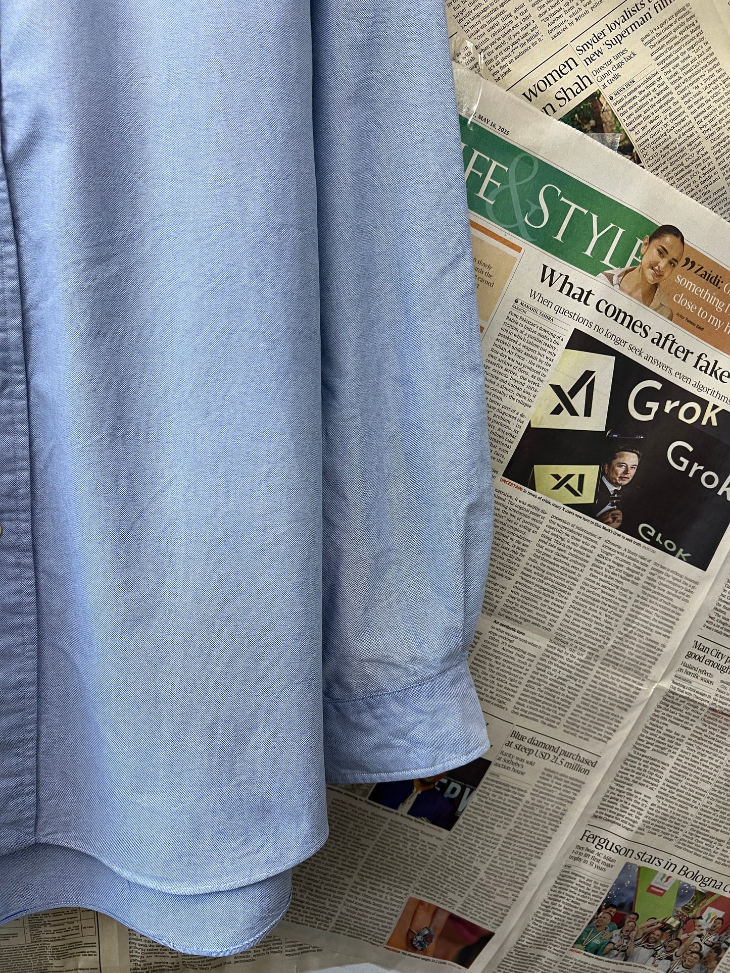 Ralph Lauren® Blue Oxford | Chest 26 | XL | Shirt | Cotton