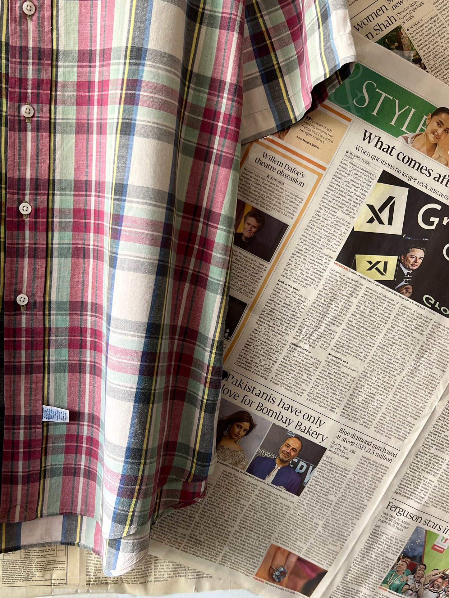 Ralph Lauren® XXL | Chest 26.5 | Madras | Shirt | Cotton