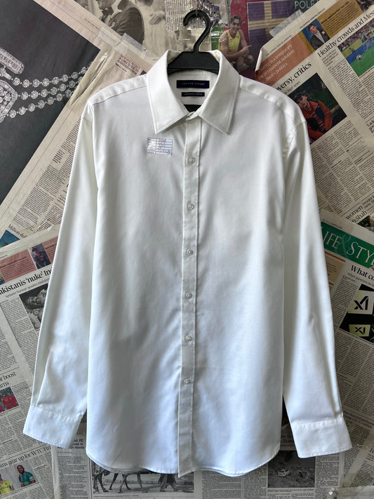 Tommy Hilfig*r® Small | Chest 20.5 | White Oxford | Shirt | Cotton | 2293