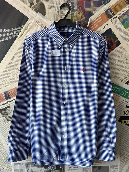 Ralph LaurenĀ® Kids | Chest 20 | Blue Check | Shirt | Cotton | 2299