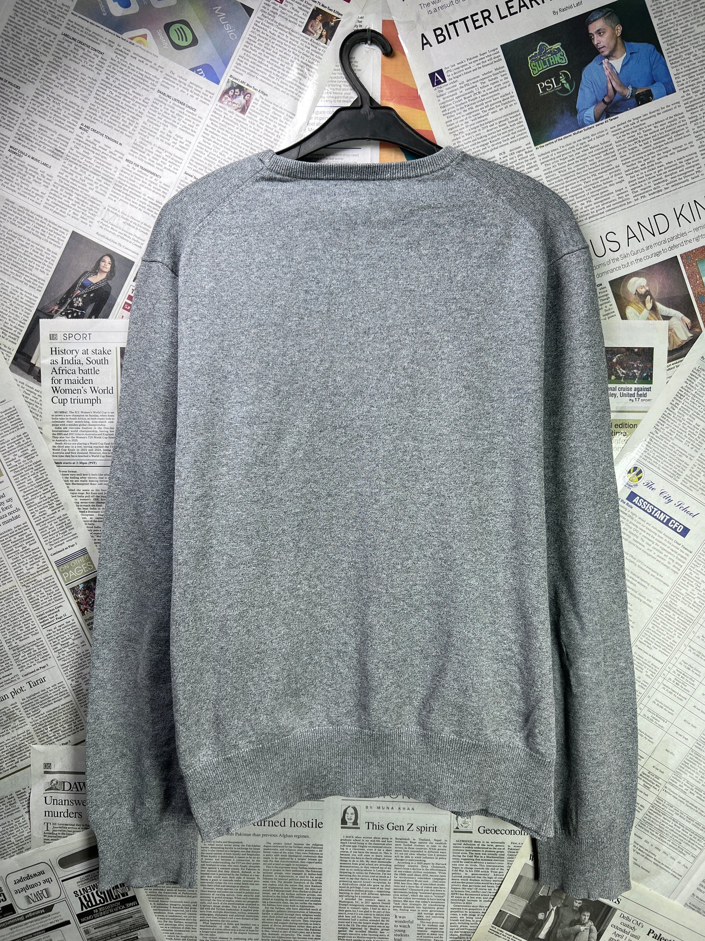 Ralph Lauren® Large | Chest 23 | Grey | Sweat Shirt | Cotton | 1800