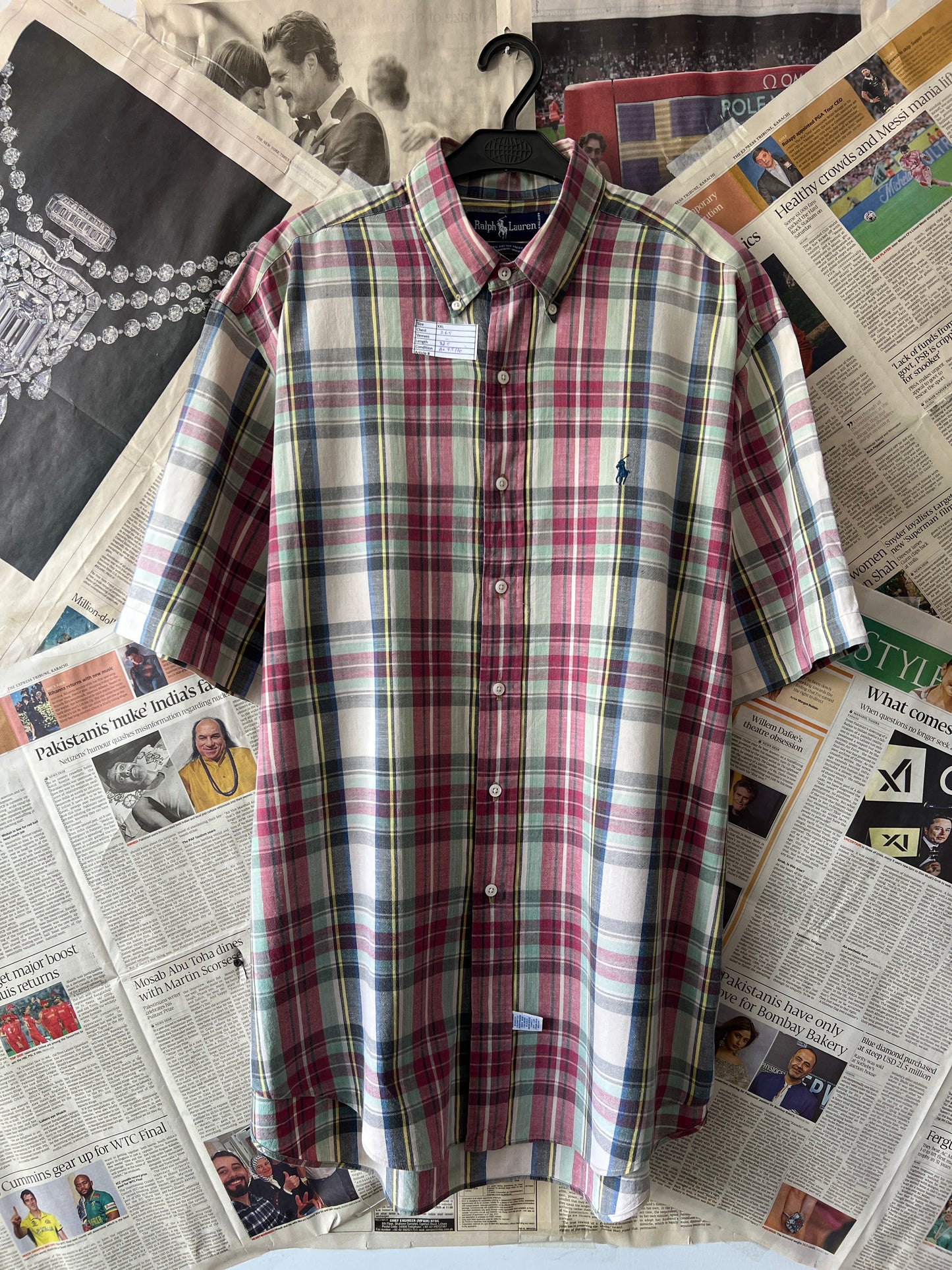 Ralph Lauren® XXL | Chest 26.5 | Madras | Shirt | Cotton