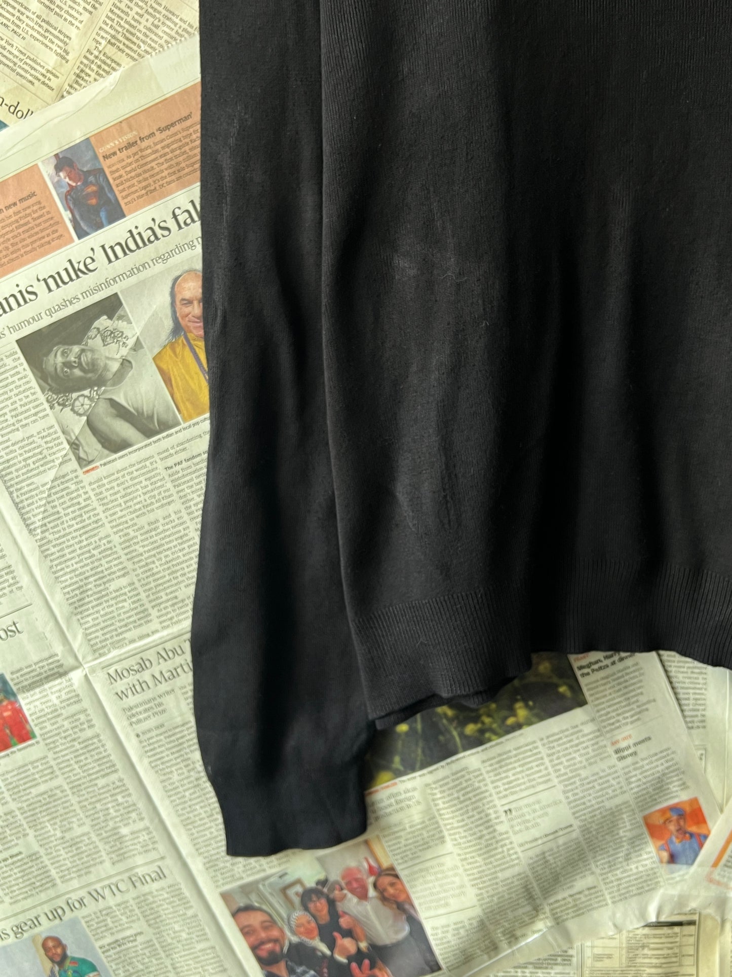 Ralph Lauren® Black | Chest 24 | Large | V-Neck Sweater | Cotton