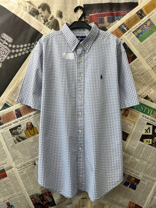 Ralph Lauren® White Check | Chest 27 | XXL | Shirt | Cotton