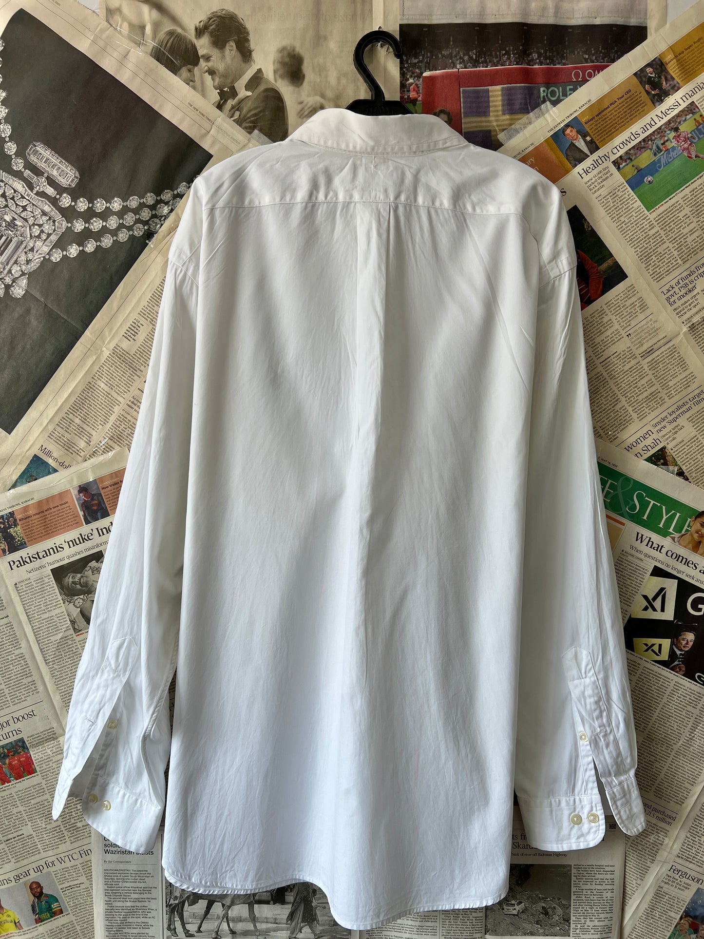 Ralph Lauren® White | Chest 29.5 | XXXL | Shirt | Cotton