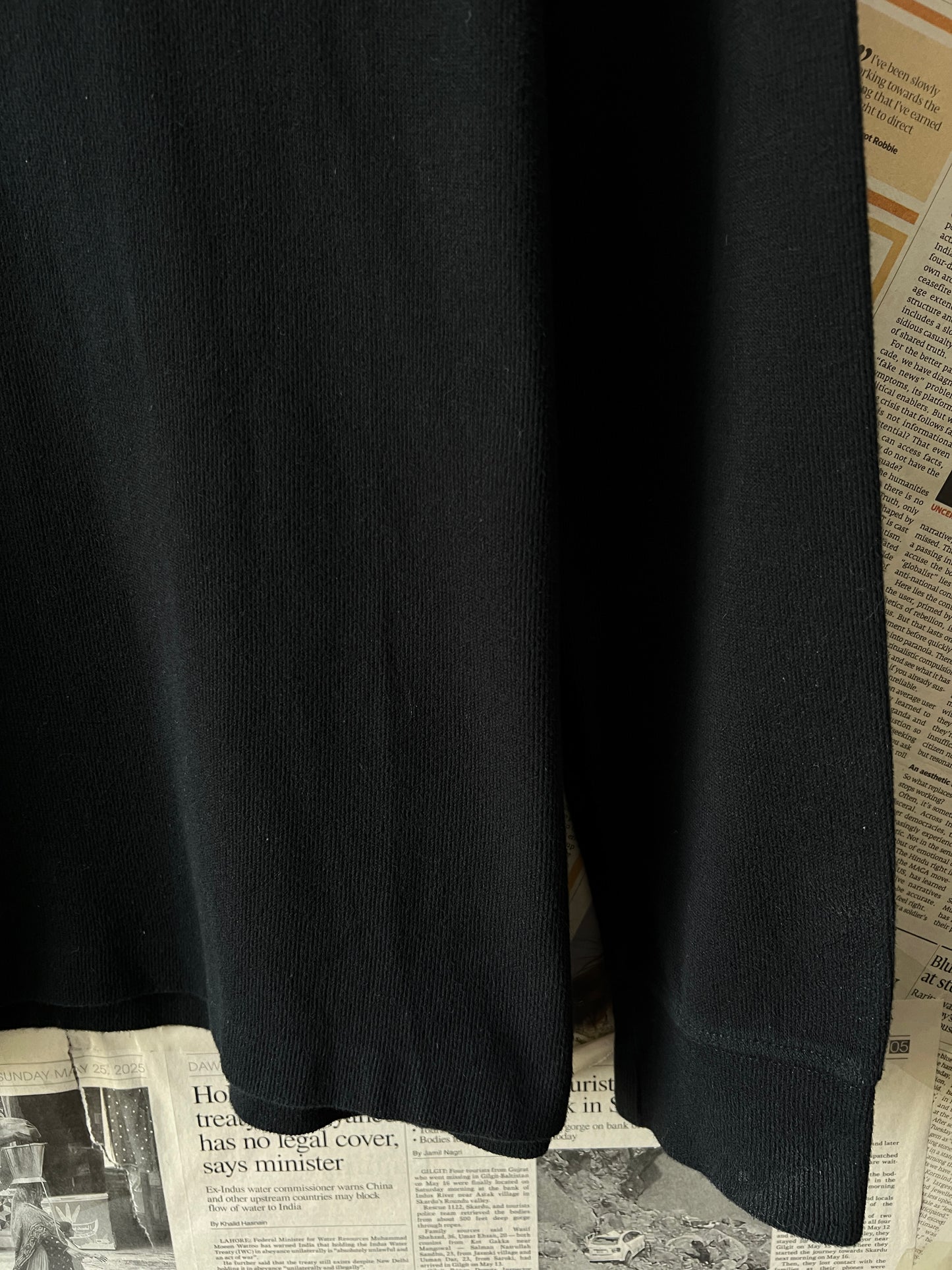 Ralph Lauren® Large | Chest 23 | Black | Quarter Zip Sweater | Cotton | 735