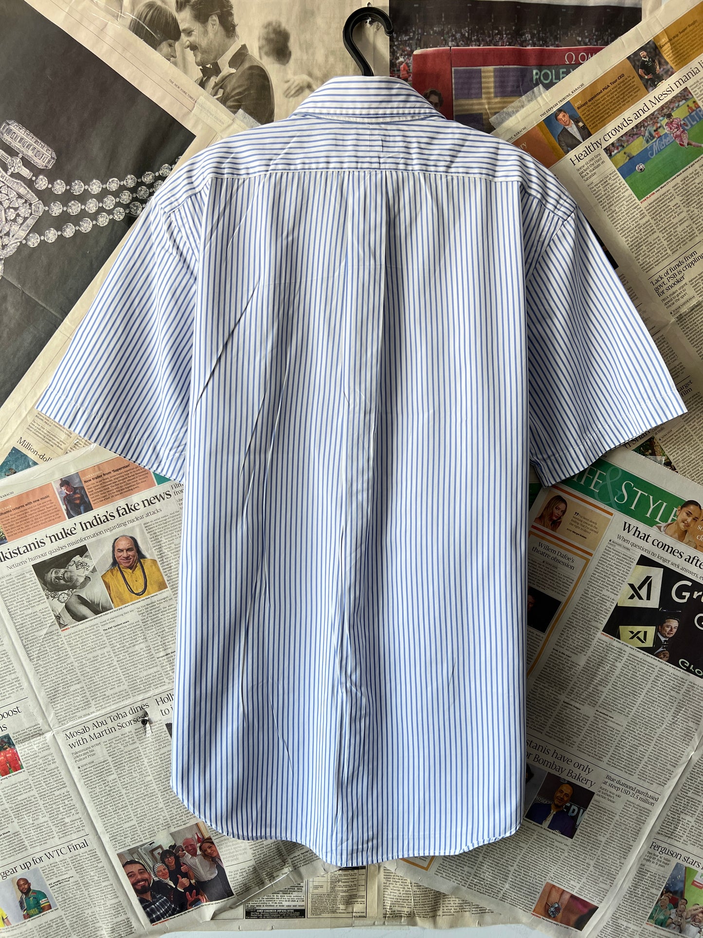 Ralph Lauren® Light Blue Stripes on White – (Chest: 23)