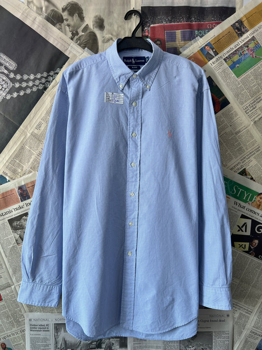 Ralph Lauren® XL | Chest 25.5 | Blue Check | Shirt | Cotton