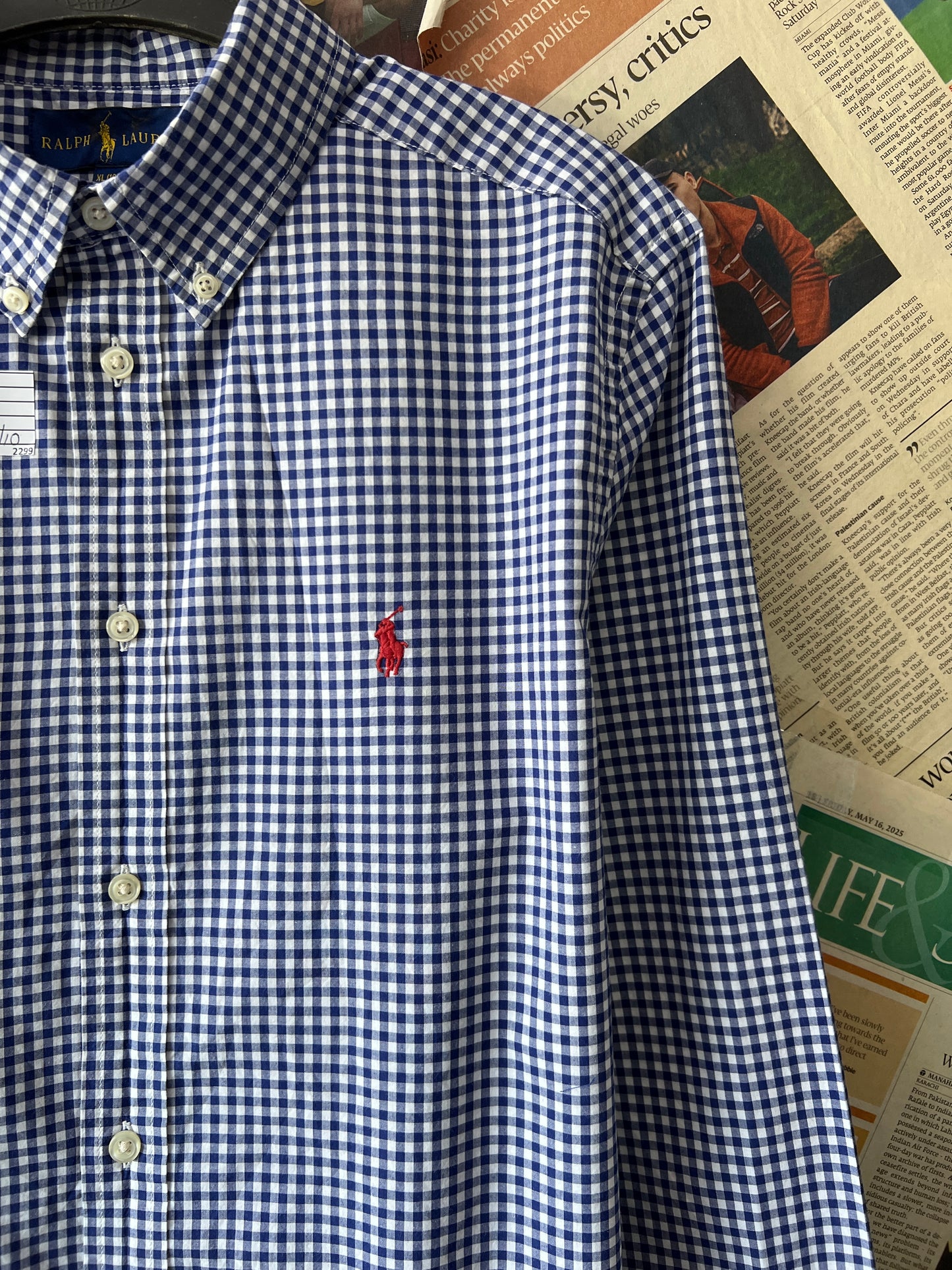 Ralph Lauren® Kids | Chest 20 | Blue Check | Shirt | Cotton | 2299