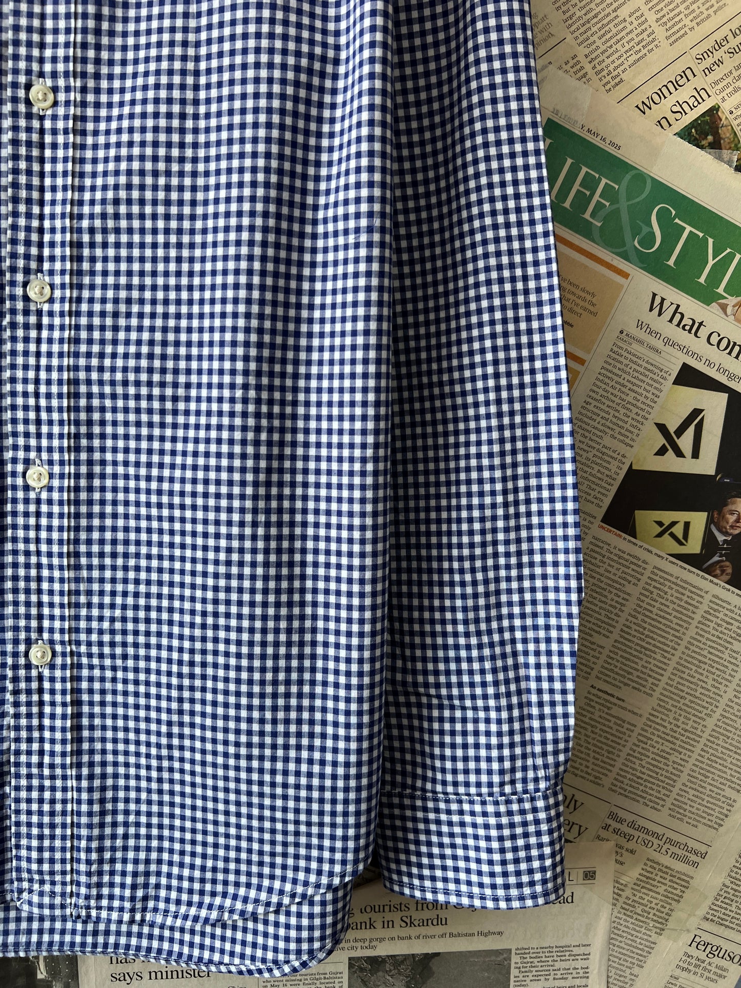 Ralph Lauren® Kids | Chest 20 | Blue Check | Shirt | Cotton | 2299