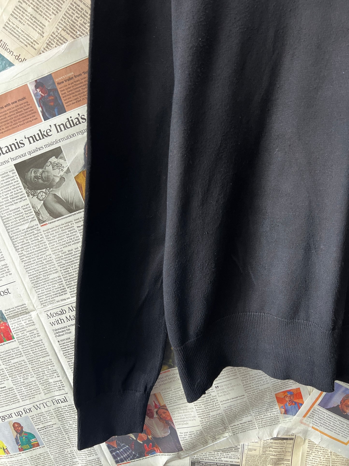 Ralph Lauren® Black | Chest 25 | XL | V-Neck Sweater | Pima Cotton