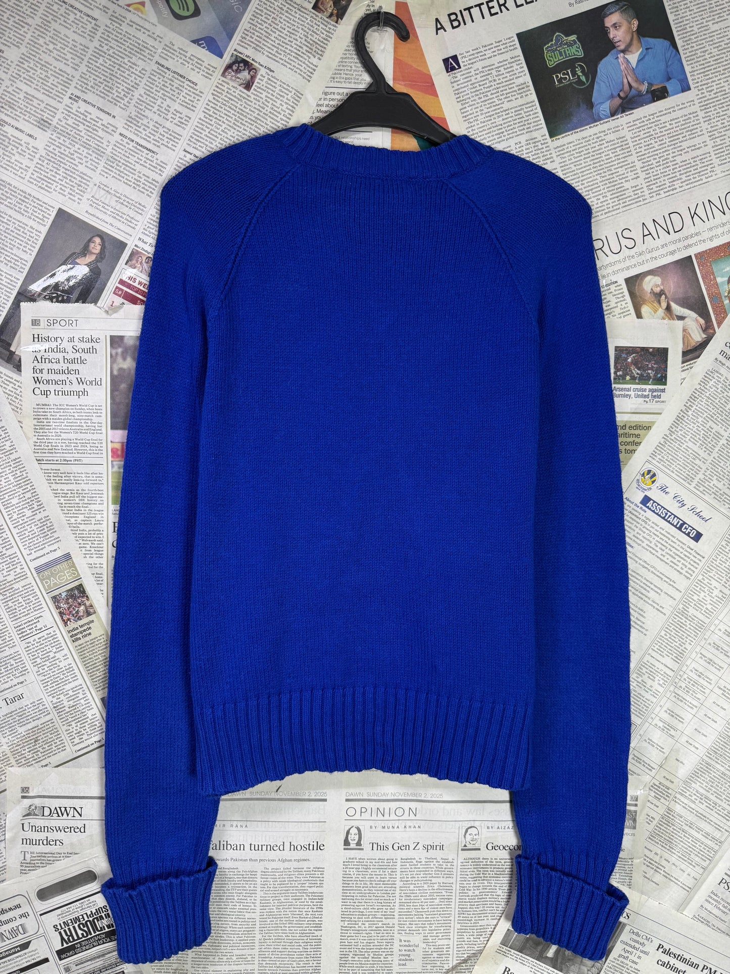 Women-Ralph Lauren® S | Bust 17.5" | Royal Blue | Knit Sweater | Cotton | 2223