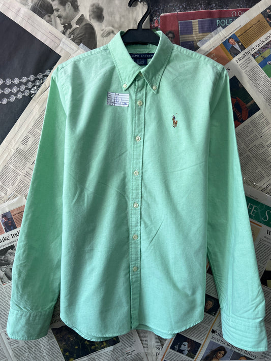 Women-Ralph Lauren® Cucumber Oxford | Bust 19" | Small | Shirt | Cotton