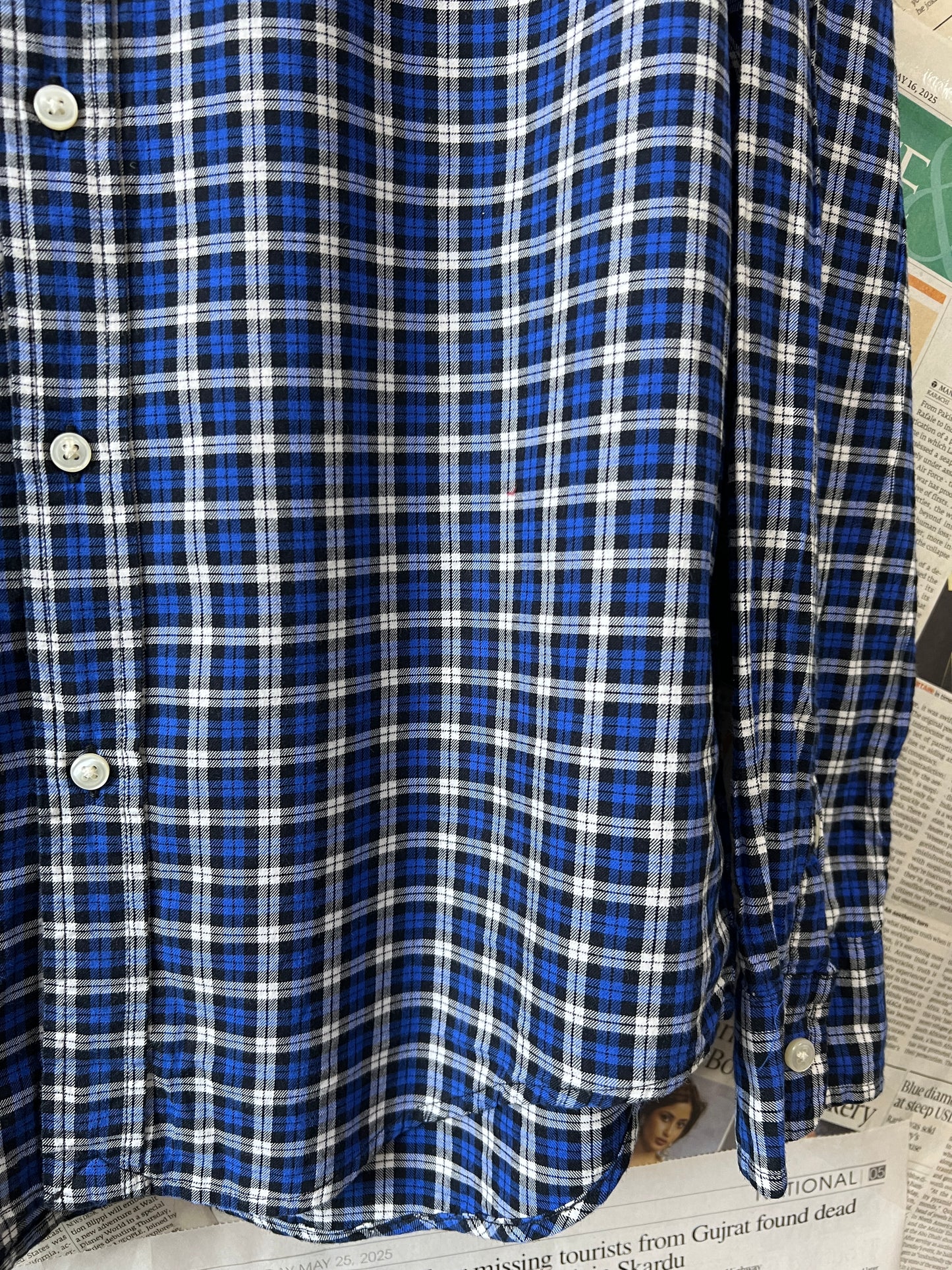 Ralph Lauren® Blue Check | Chest 20.5 | Kids | Shirt | Cotton