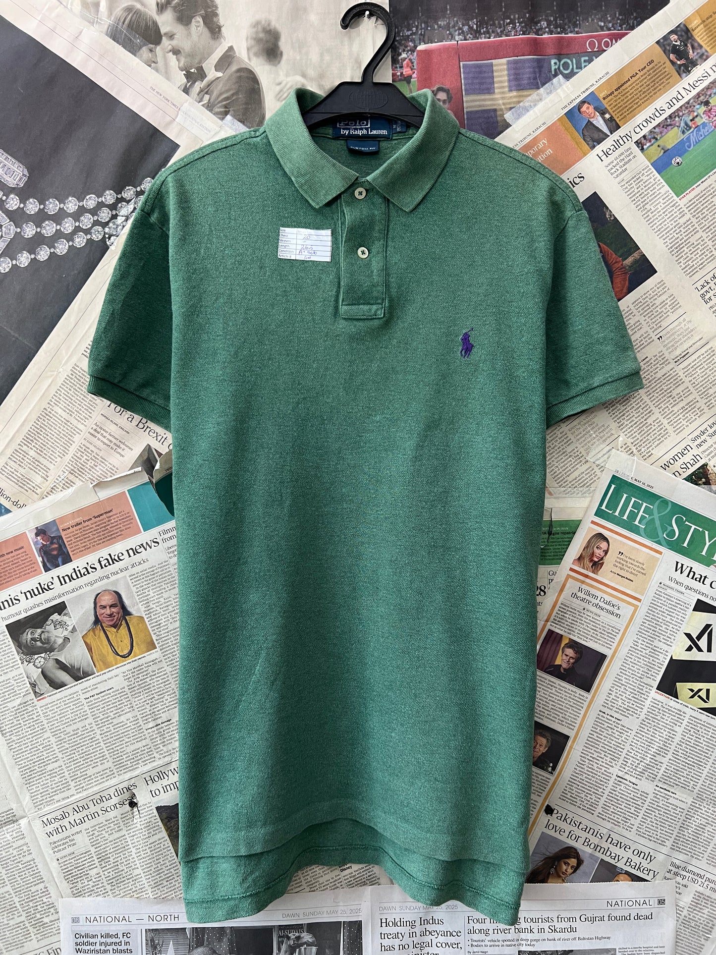 Ralph Lauren® Small | Chest 20 | Green | Polo | Cotton