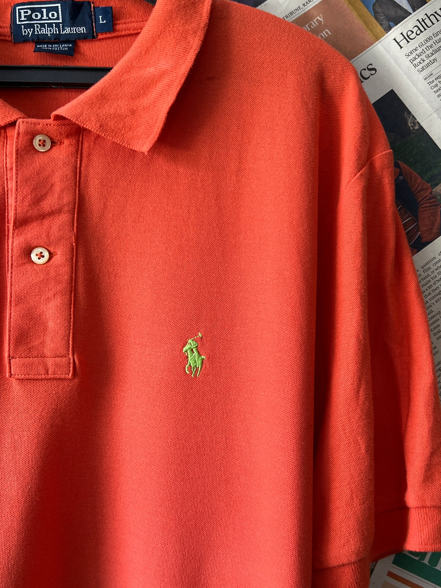 Ralph Lauren® Medium | Chest 21.5 | Burnt Orange | Polo | Cotton