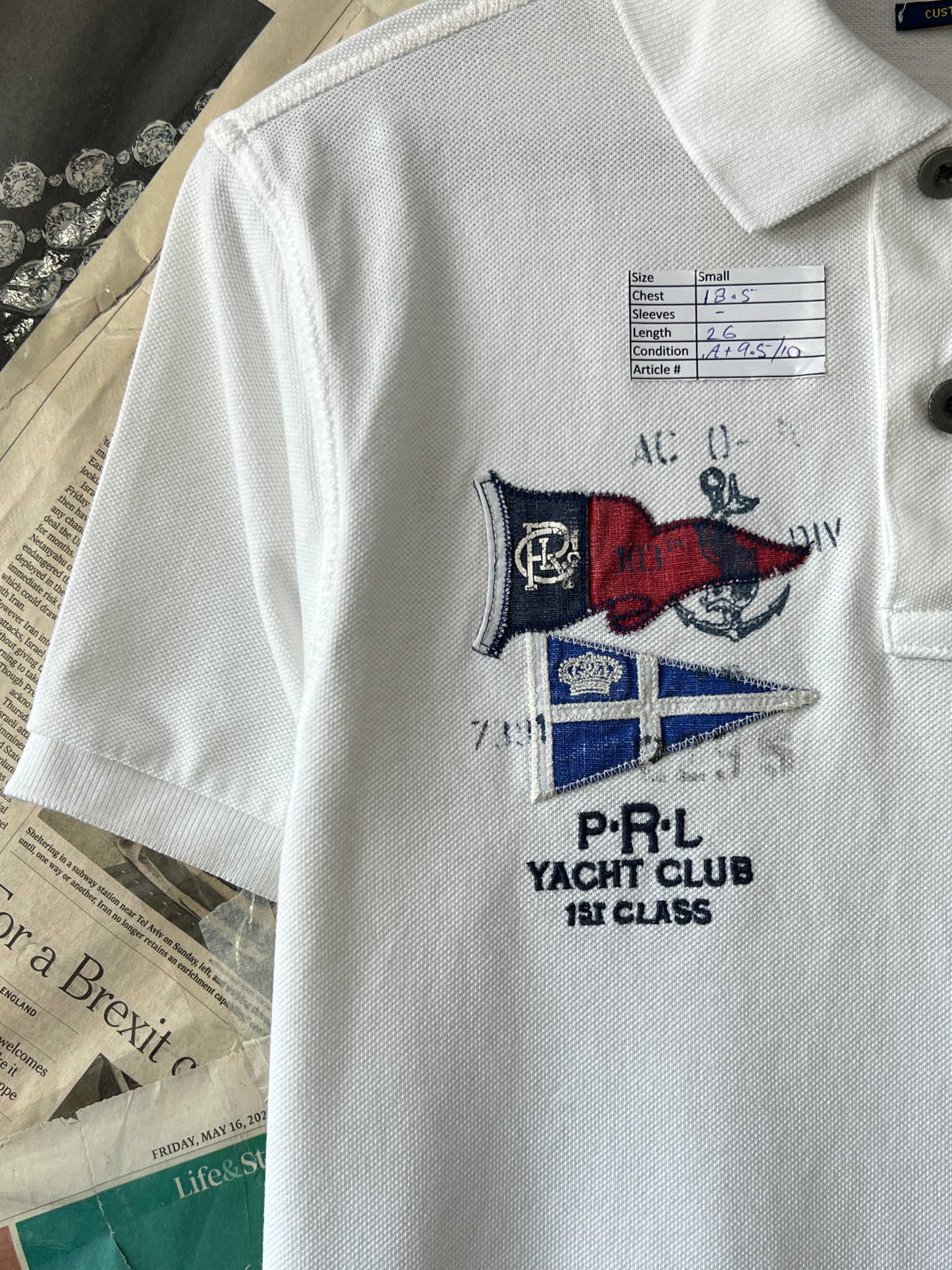 Ralph Lauren® Small | Chest 18.5 | White | Polo | Cotton