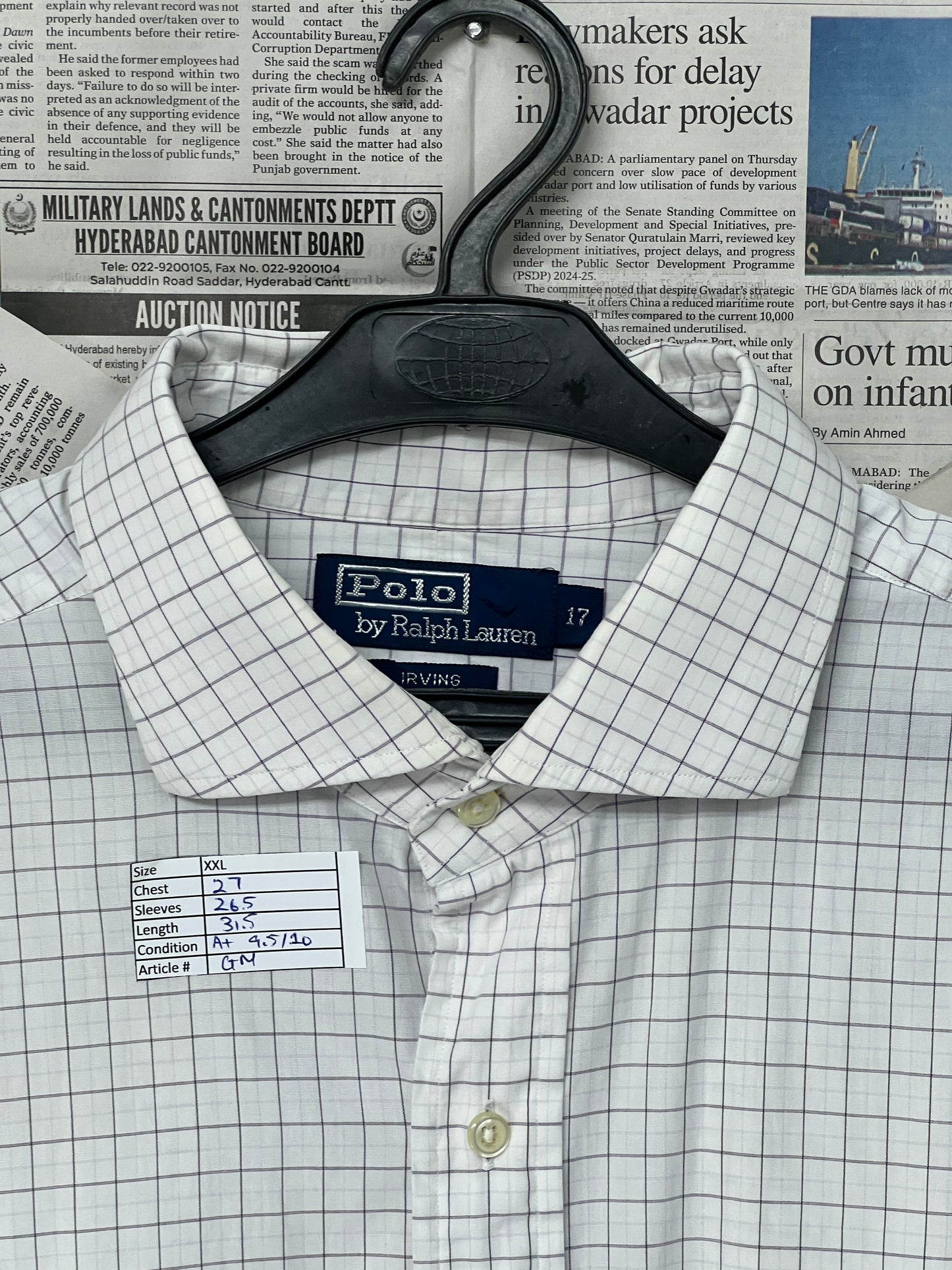 Ralph Lauren® Box Check – (Size: XXL)