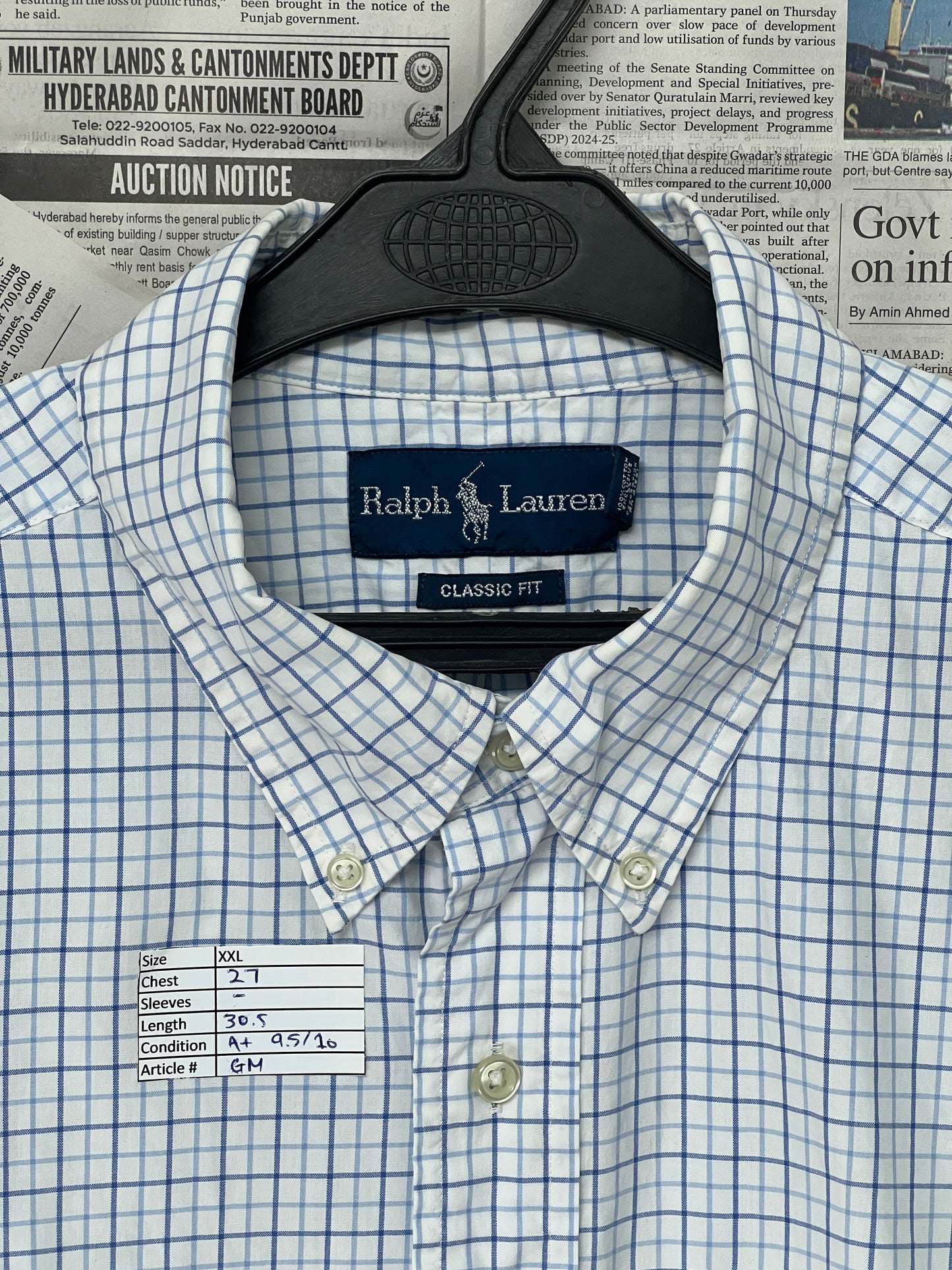 Ralph Lauren® Blue Box Check – (Size: XXL)