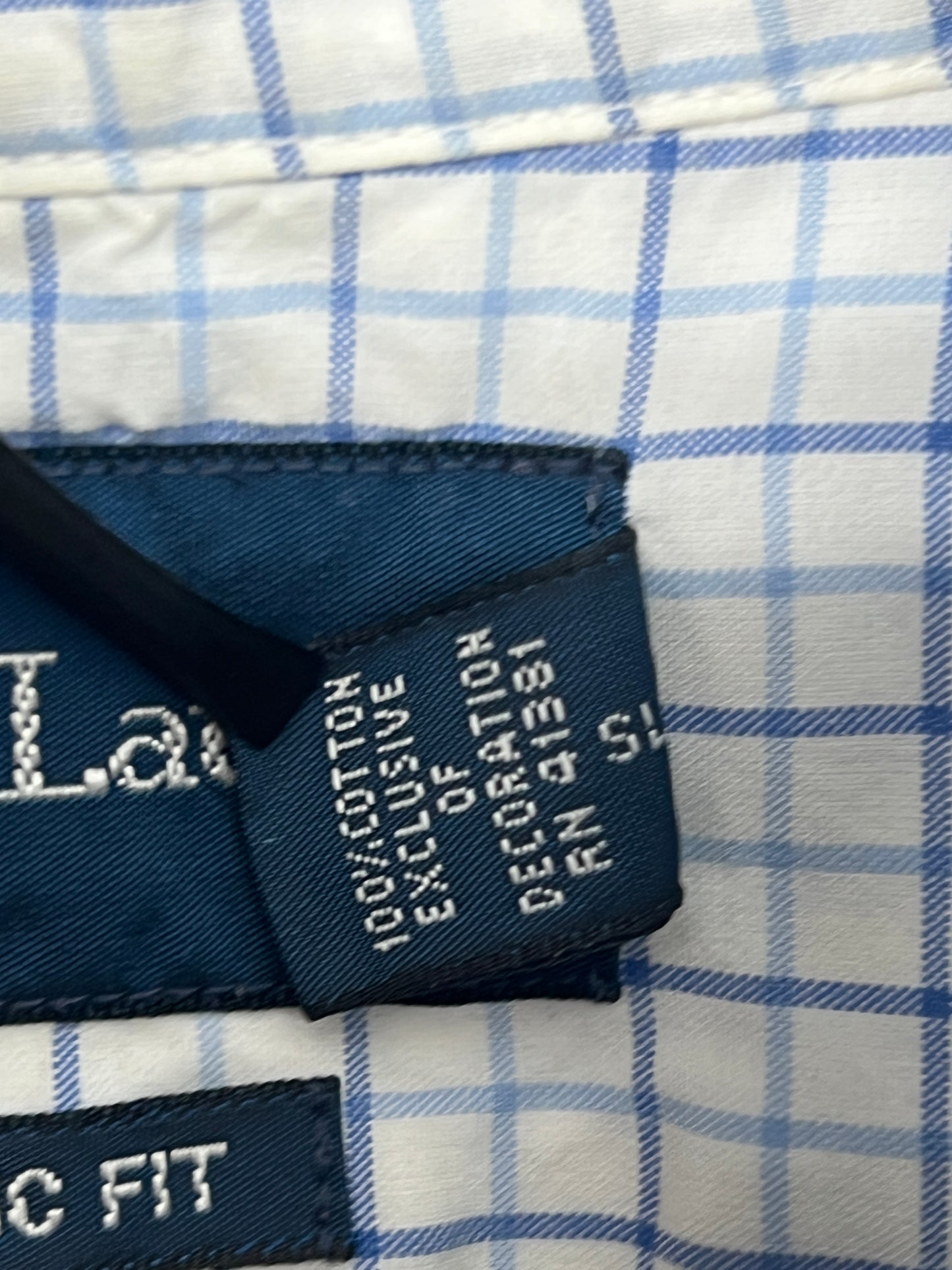 Ralph Lauren® Blue Box Check – (Size: XXL)