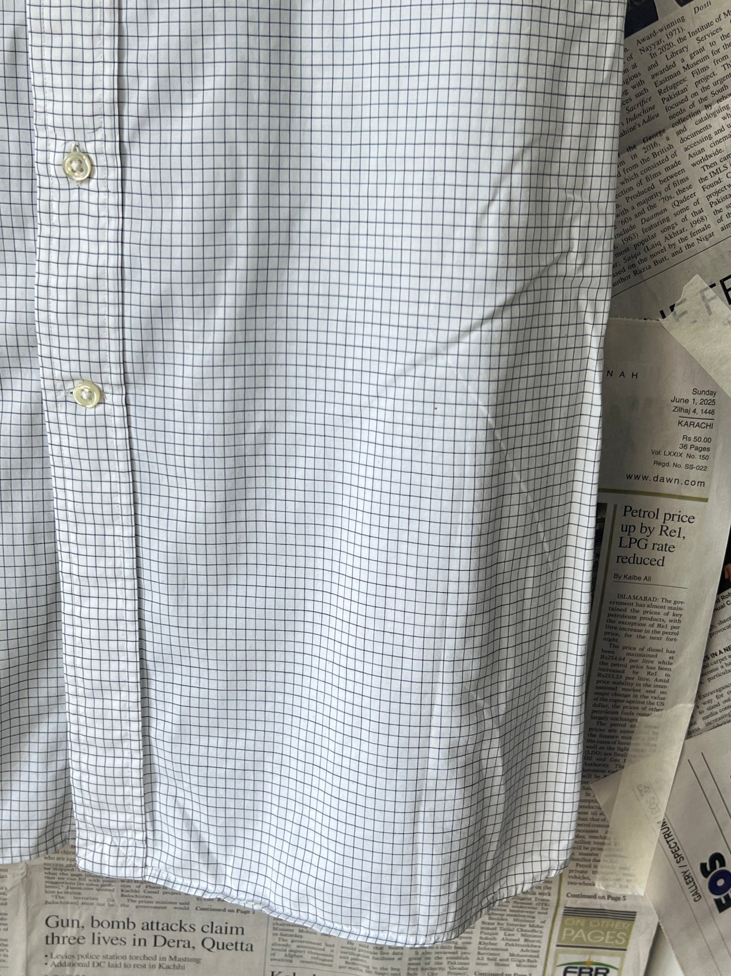 Ralph Lauren® Box Check on White – (Chest: 25.5)