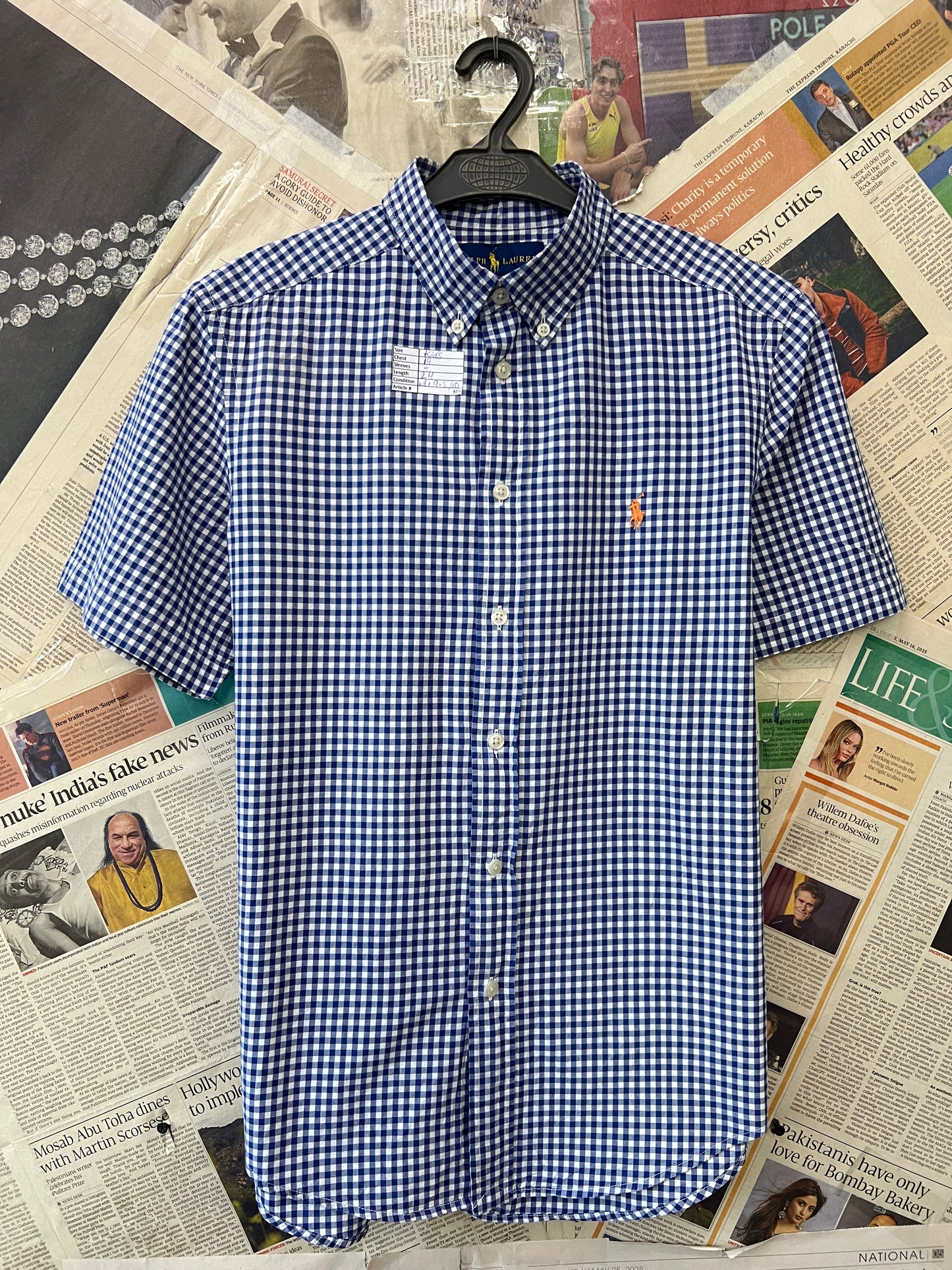 Ralph Lauren® Kids | Chest 19 | Blue Check | Shirt | Cotton | 605