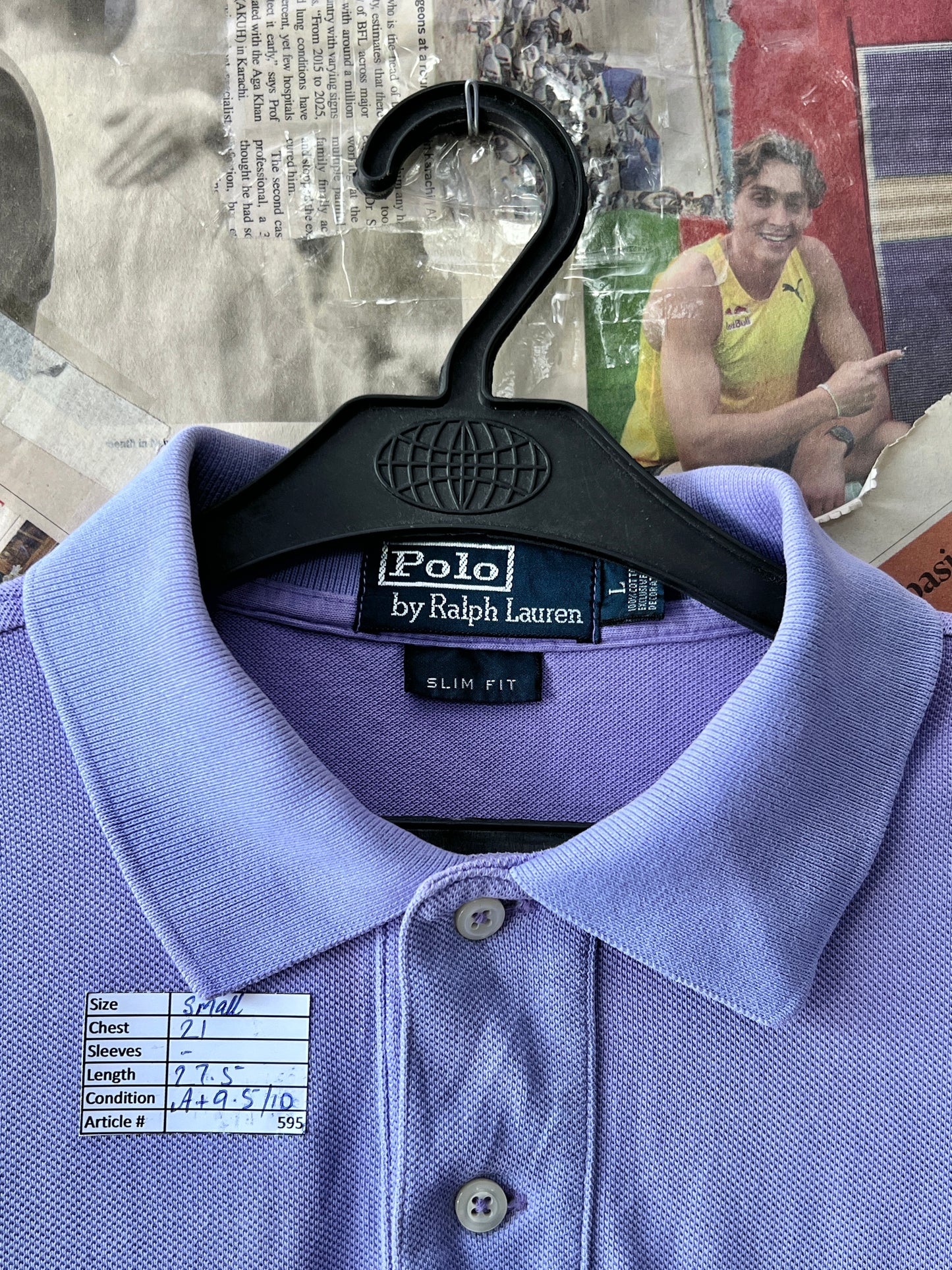 Ralph Lauren® Small | Chest 21" | Violet | Polo | Cotton | 595