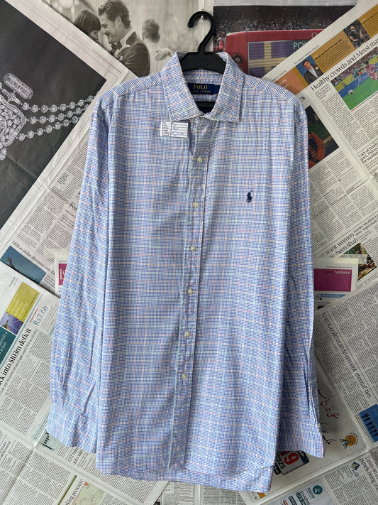 Ralph Lauren® Bluish Multicolor Check – (Chest: 25)
