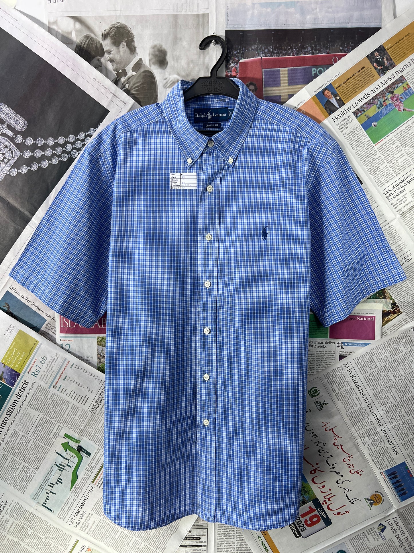 Ralph Lauren® Blue Check – (Chest: 25)
