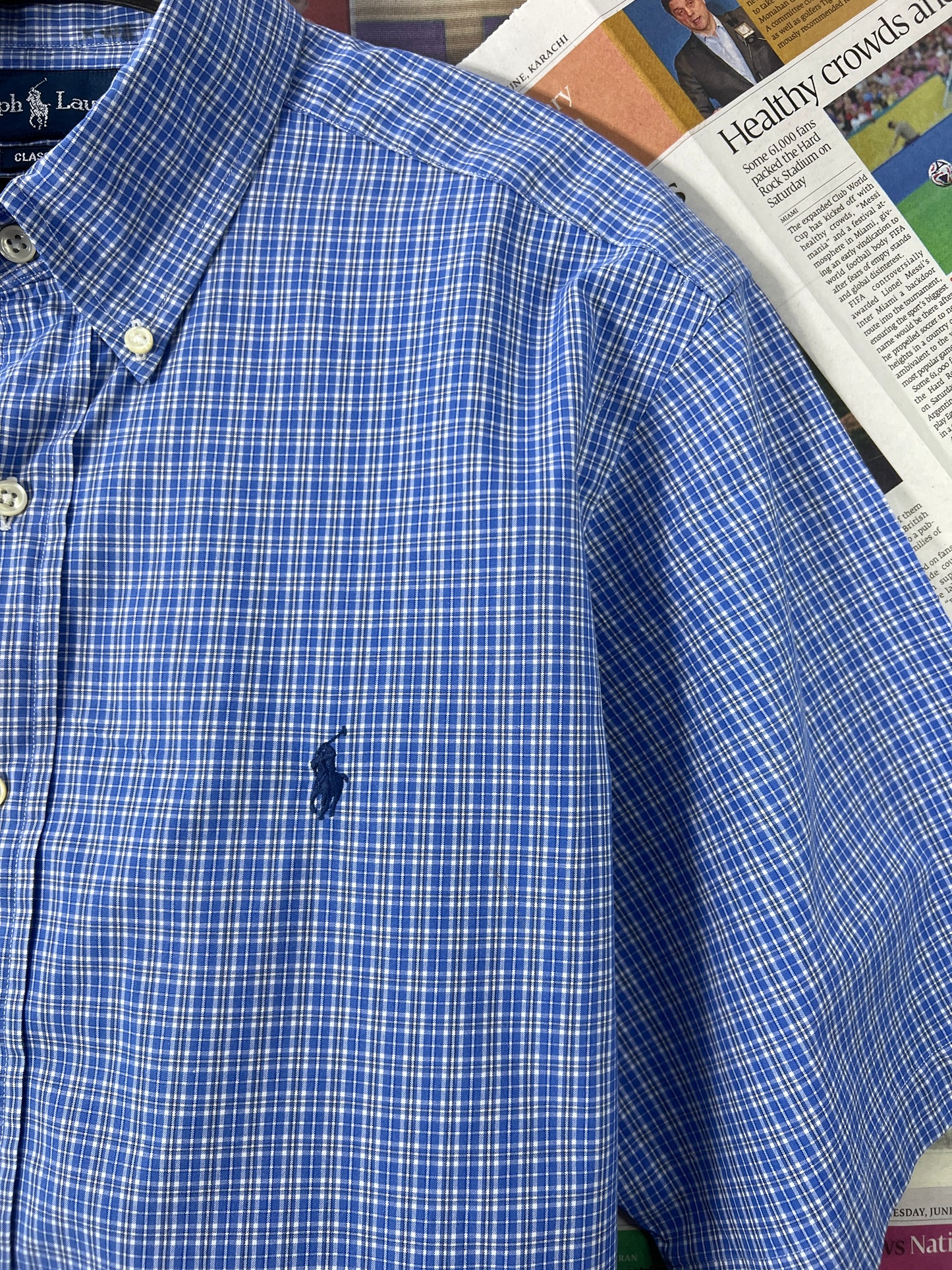 Ralph Lauren® Blue Check – (Chest: 25)