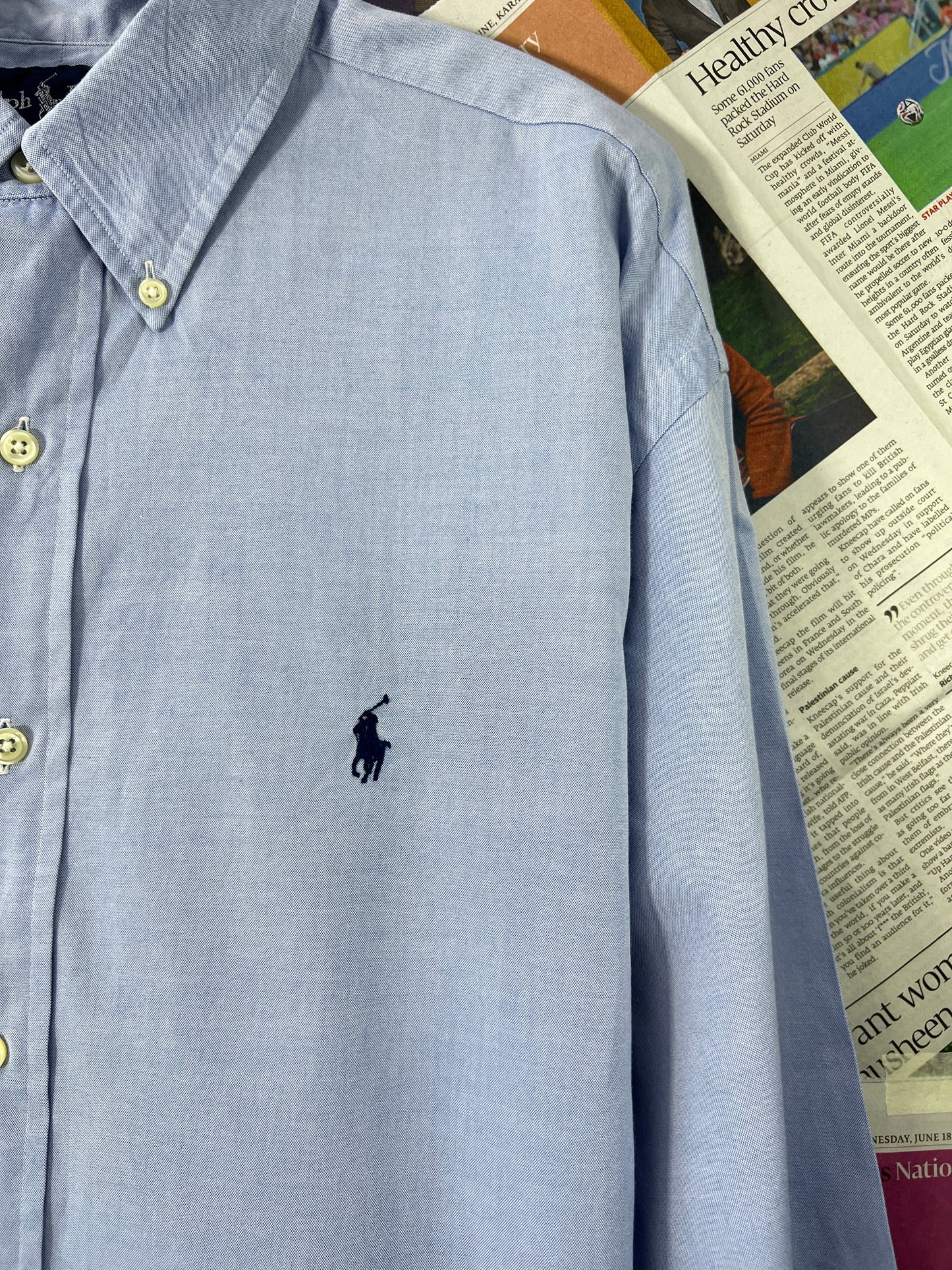 Ralph Lauren® Blue Shirt – (Size: XXL) Chest: 27